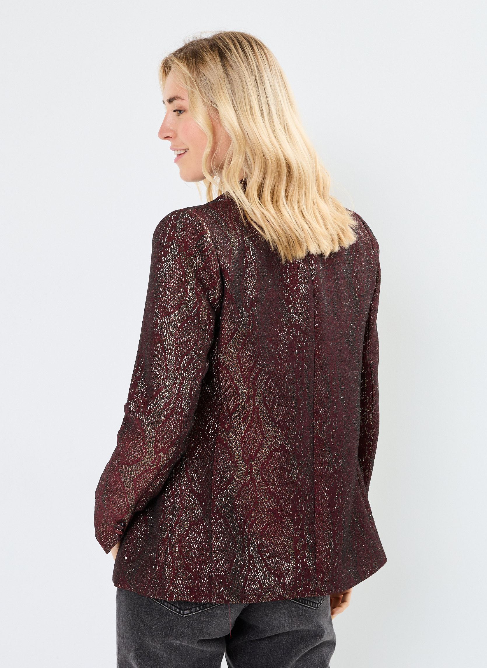 Blazer VOLTA damen rot La Petite Etoile Blazer VOLTA damen rot Python