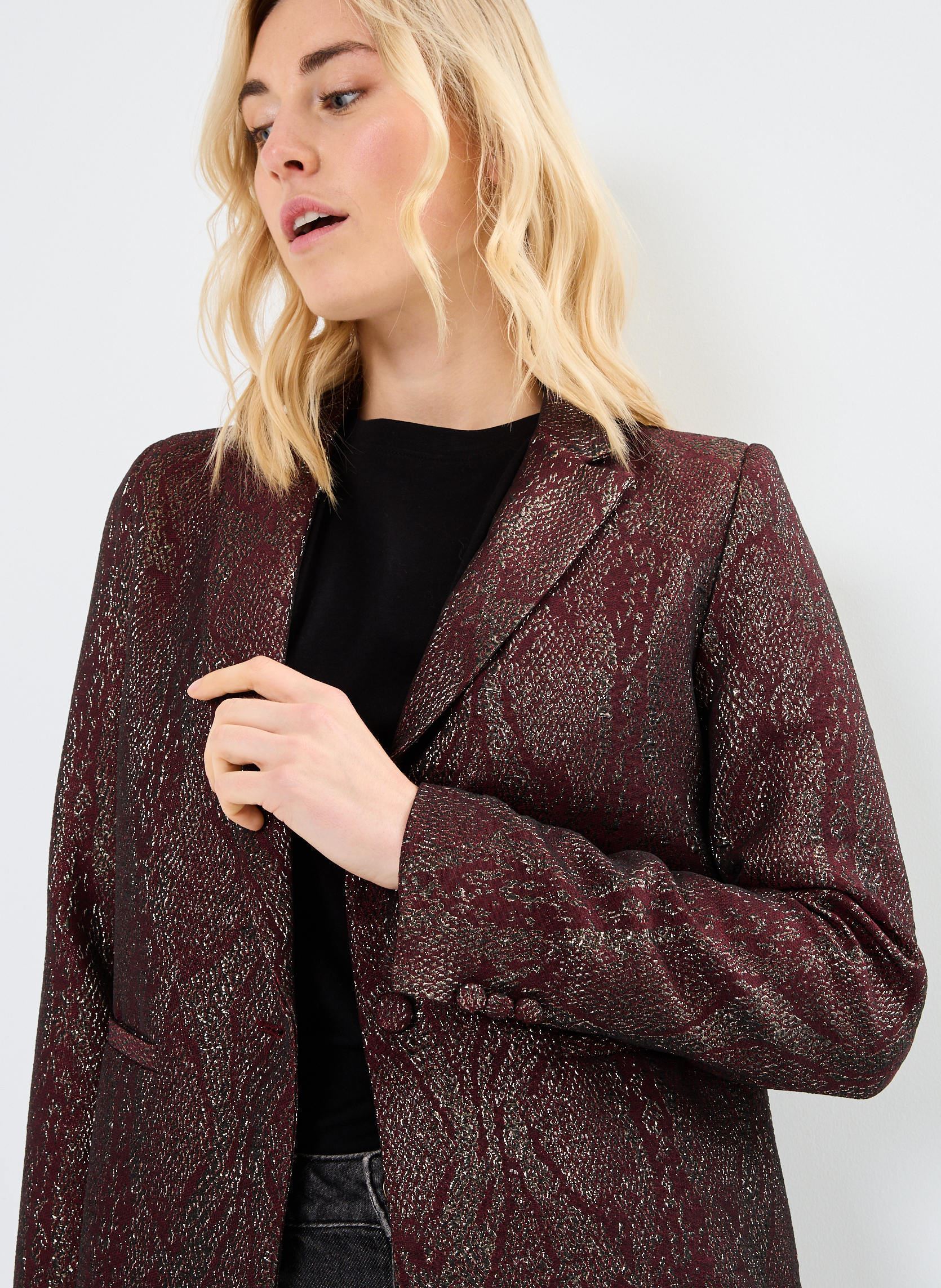 Blazer VOLTA damen rot La Petite Etoile Blazer VOLTA damen rot Python