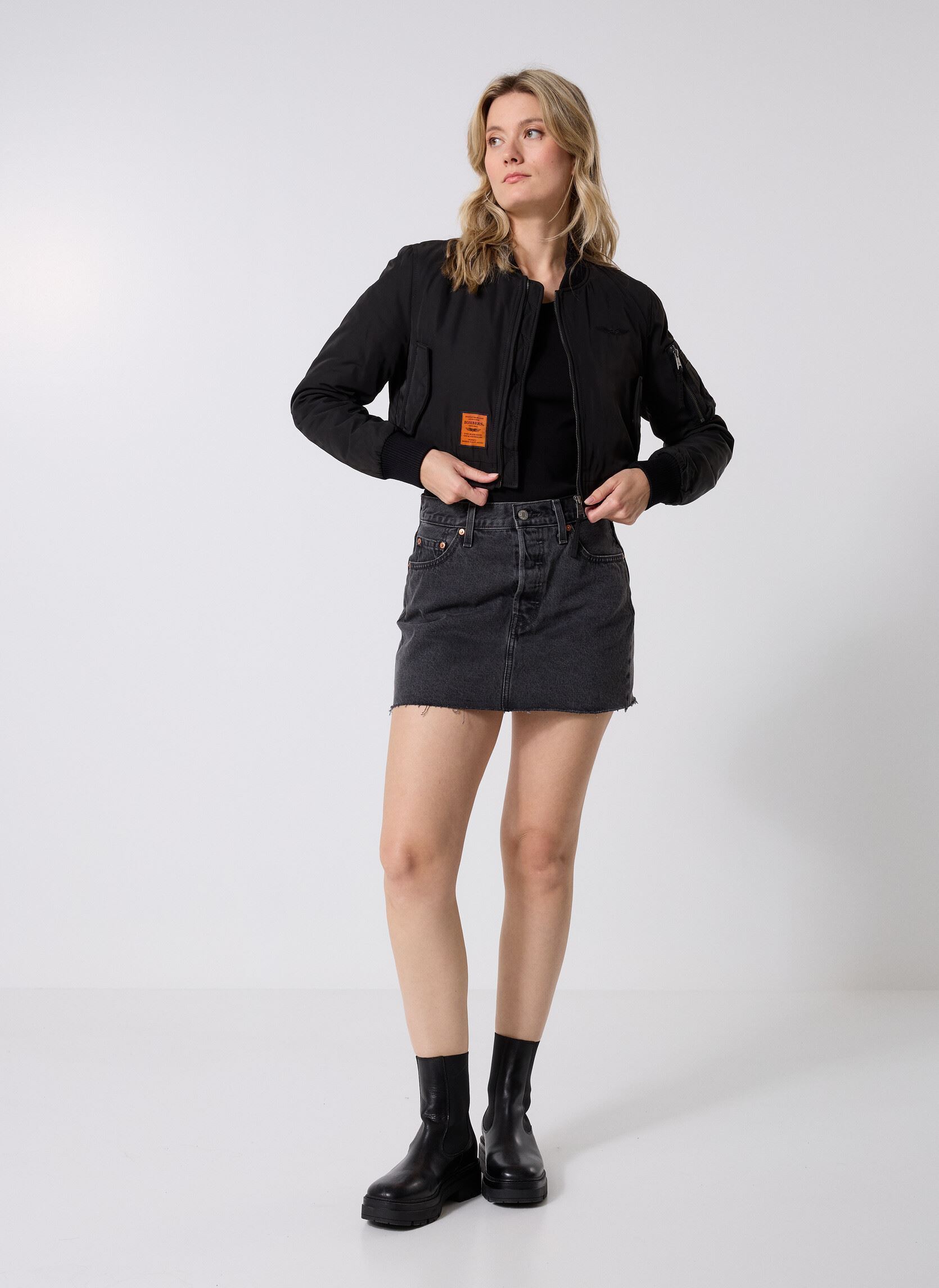 Bomberjacken Original 102 Women damen schwarz Bombers Original Bomberjacken Original 102 Women damen schwarz BLACK