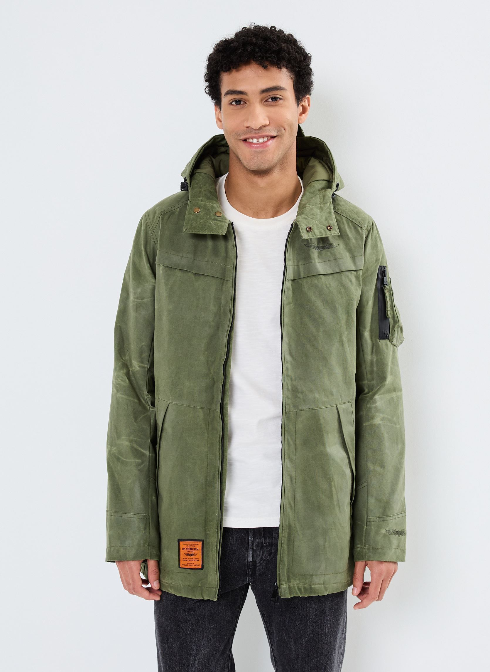 Parkas Marshall Men herren grün Bombers Original Parkas Marshall Men herren grün KAKI