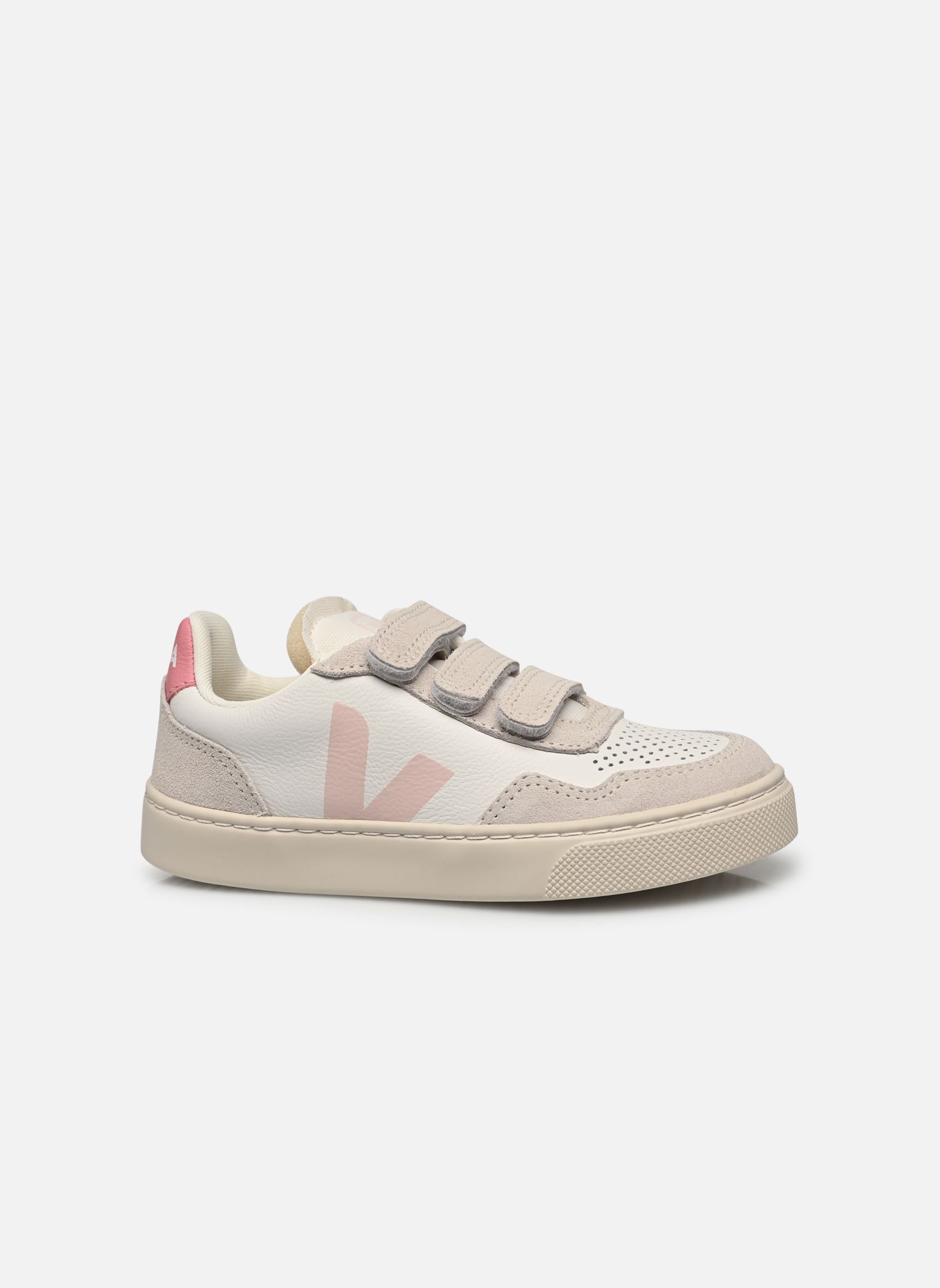 Baskets Small V-90 O.T. Leather fille blanc Veja Baskets Small V-90 O.T. Leather fille blanc EXTRA-WHITE_PETALE
