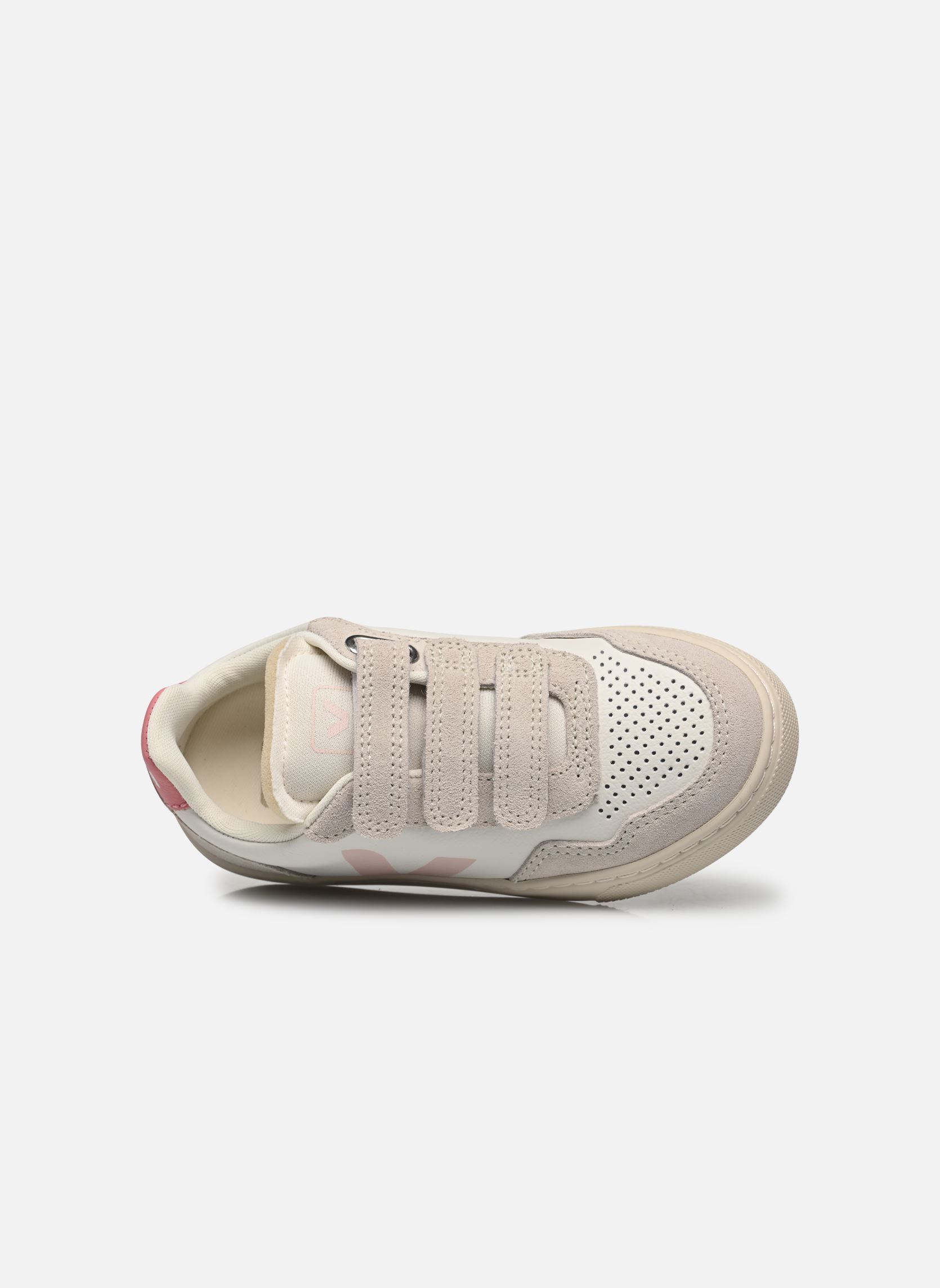Baskets Small V-90 O.T. Leather fille blanc Veja Baskets Small V-90 O.T. Leather fille blanc EXTRA-WHITE_PETALE