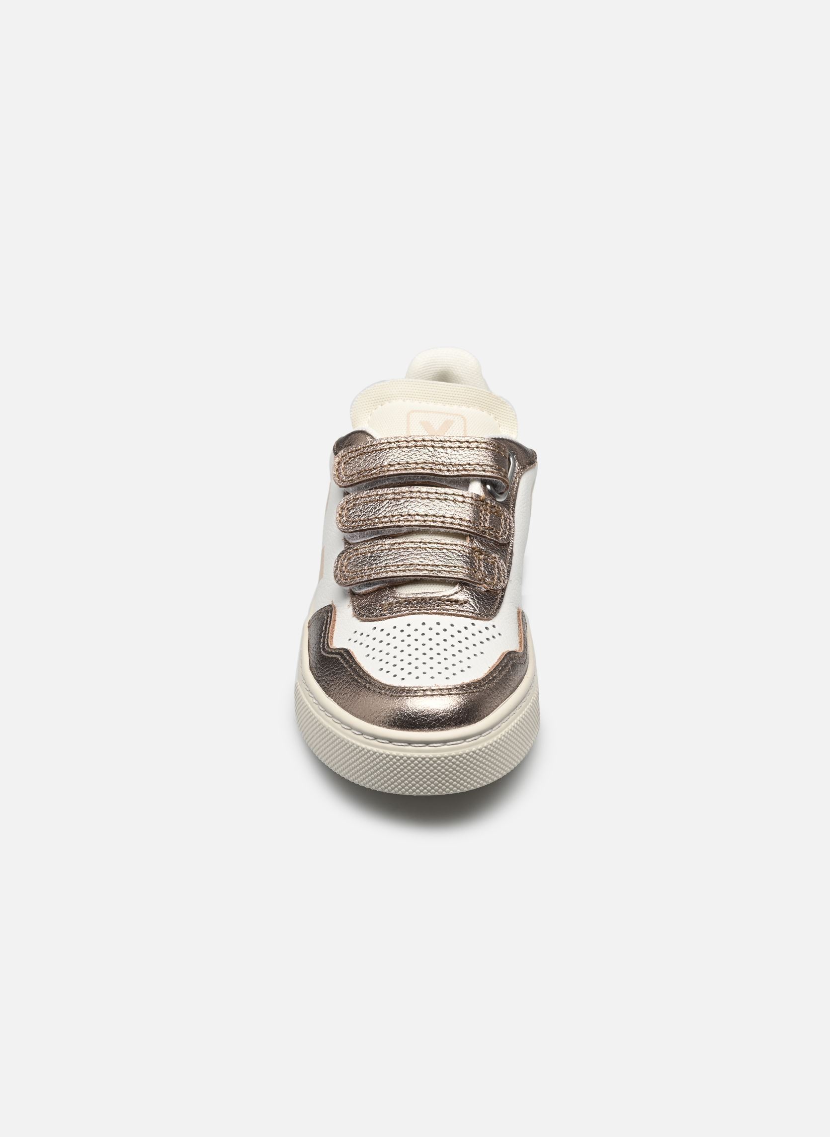 Baskets Small V-90 O.T. Leather fille blanc Veja Baskets Small V-90 O.T. Leather fille blanc WHITE_SABLE_BRONZE