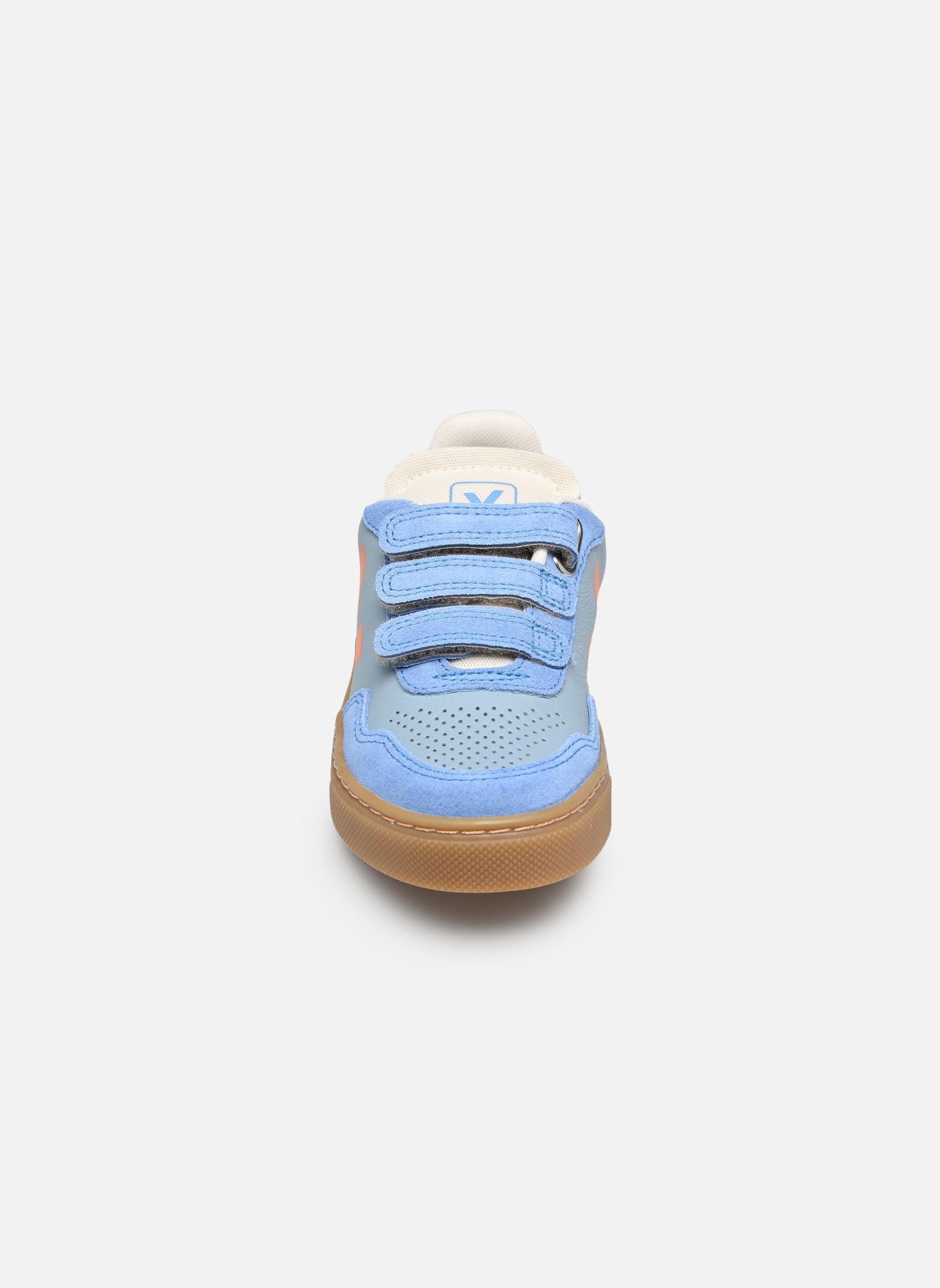 Sneakers Small V-90 O.T. Leather jongens blauw Veja Sneakers Small V-90 O.T. Leather jongens blauw STEEL_FURY_NATURAL