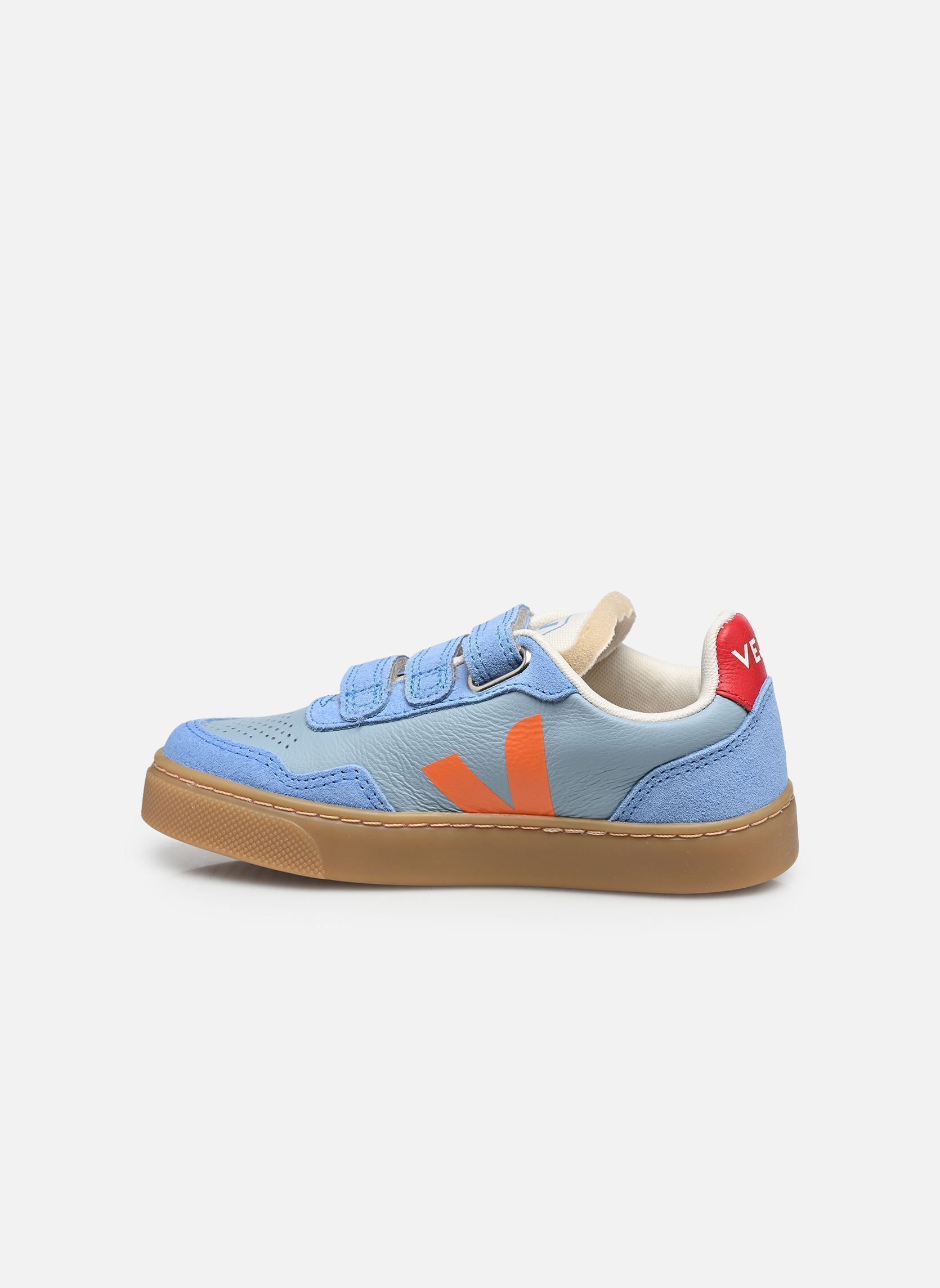 Sneakers Small V-90 O.T. Leather jongens blauw Veja Sneakers Small V-90 O.T. Leather jongens blauw STEEL_FURY_NATURAL