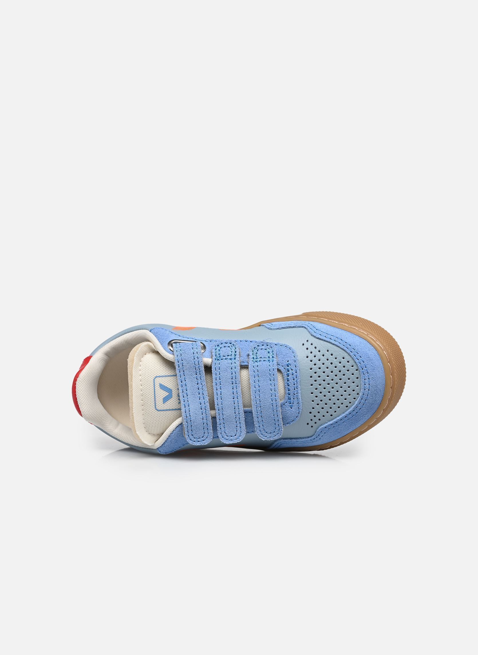 Sneakers Small V-90 O.T. Leather jongens blauw Veja Sneakers Small V-90 O.T. Leather jongens blauw STEEL_FURY_NATURAL