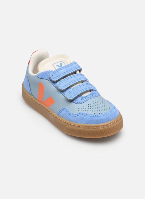 Veja Sneakers Small V-90 O.T. Leather jongens blauw