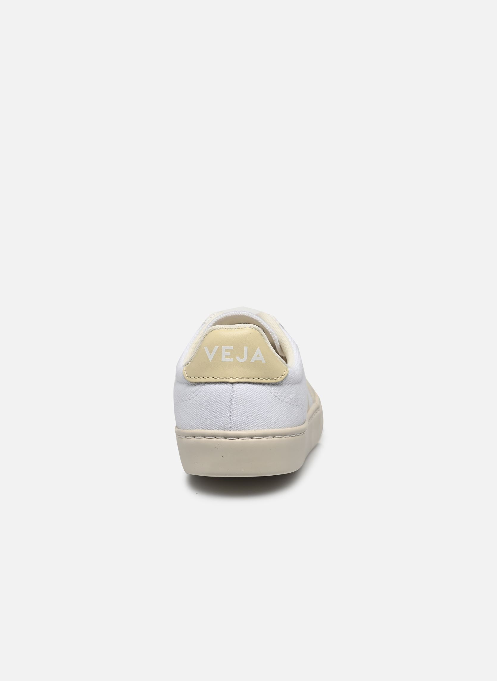 Sneaker Small Volley Canvas - Lacets élastiques weiß Veja Sneaker Small Volley Canvas - Lacets élastiques weiß WHITE_CALCAIRE