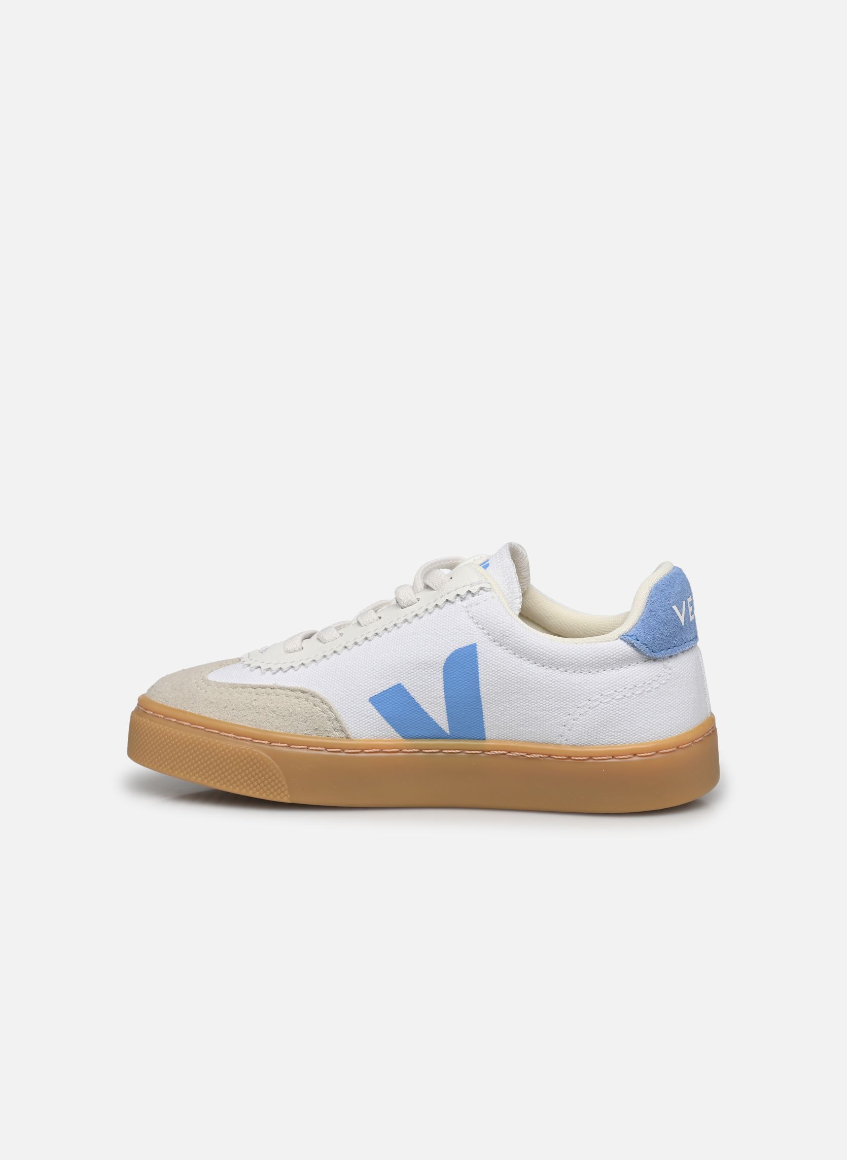 Baskets Small Volley Canvas - Lacets élastiques blanc Veja Baskets Small Volley Canvas - Lacets élastiques blanc WHITE_AQUA