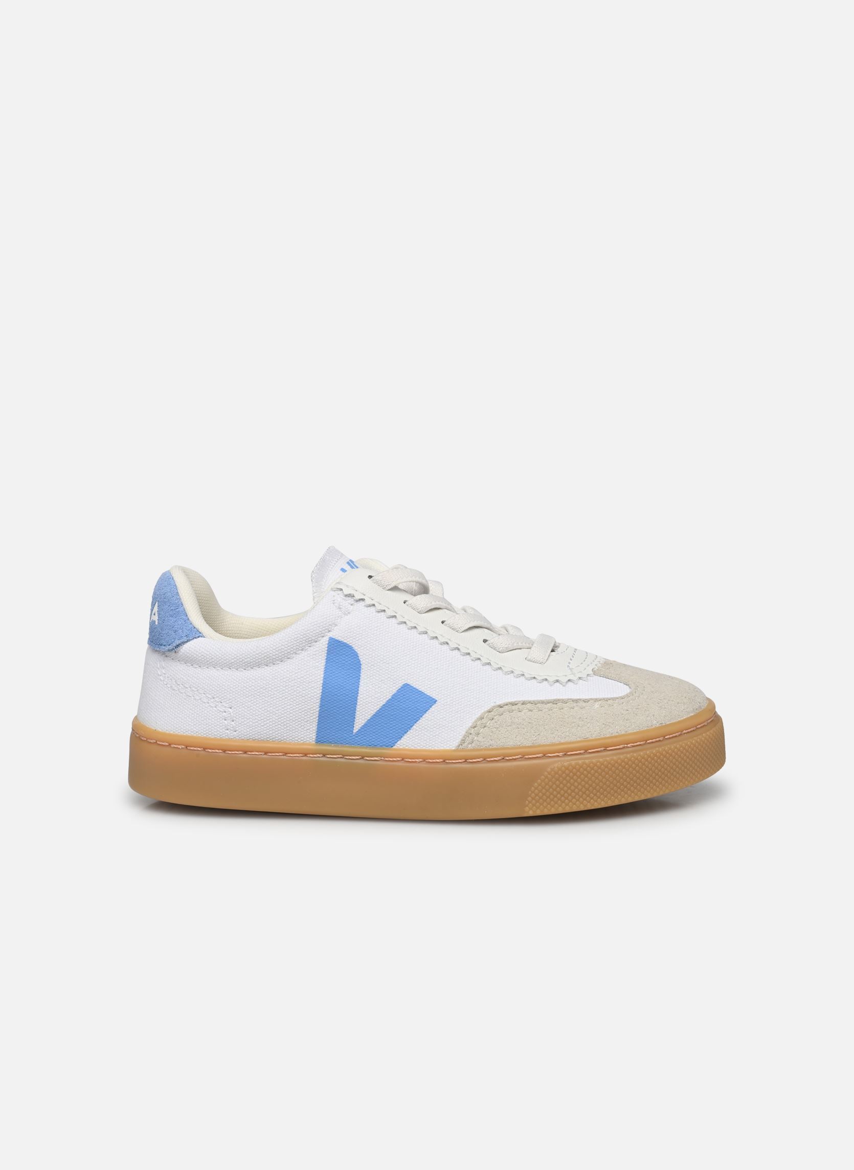 Baskets Small Volley Canvas - Lacets élastiques blanc Veja Baskets Small Volley Canvas - Lacets élastiques blanc WHITE_AQUA
