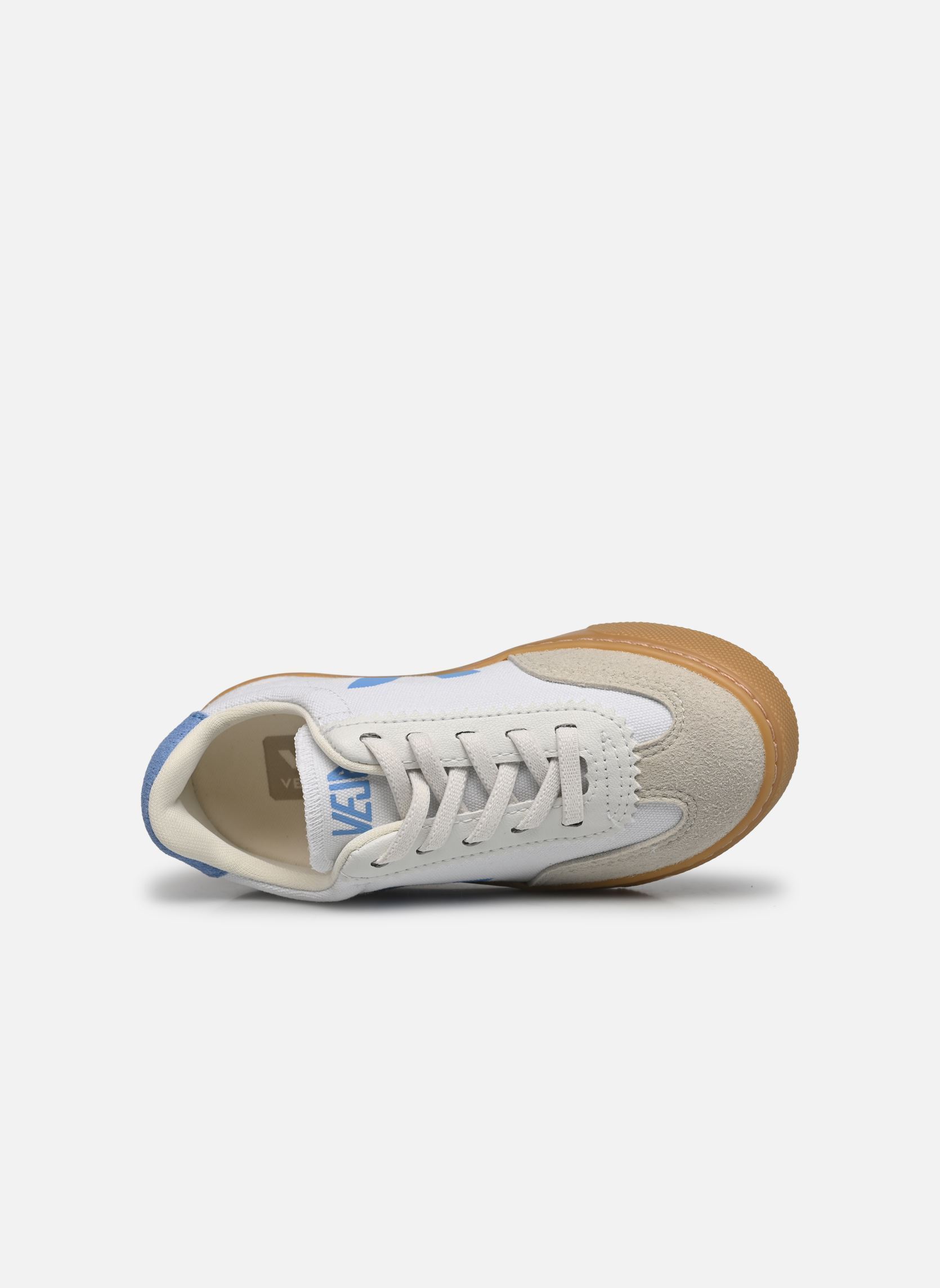 Baskets Small Volley Canvas - Lacets élastiques blanc Veja Baskets Small Volley Canvas - Lacets élastiques blanc WHITE_AQUA