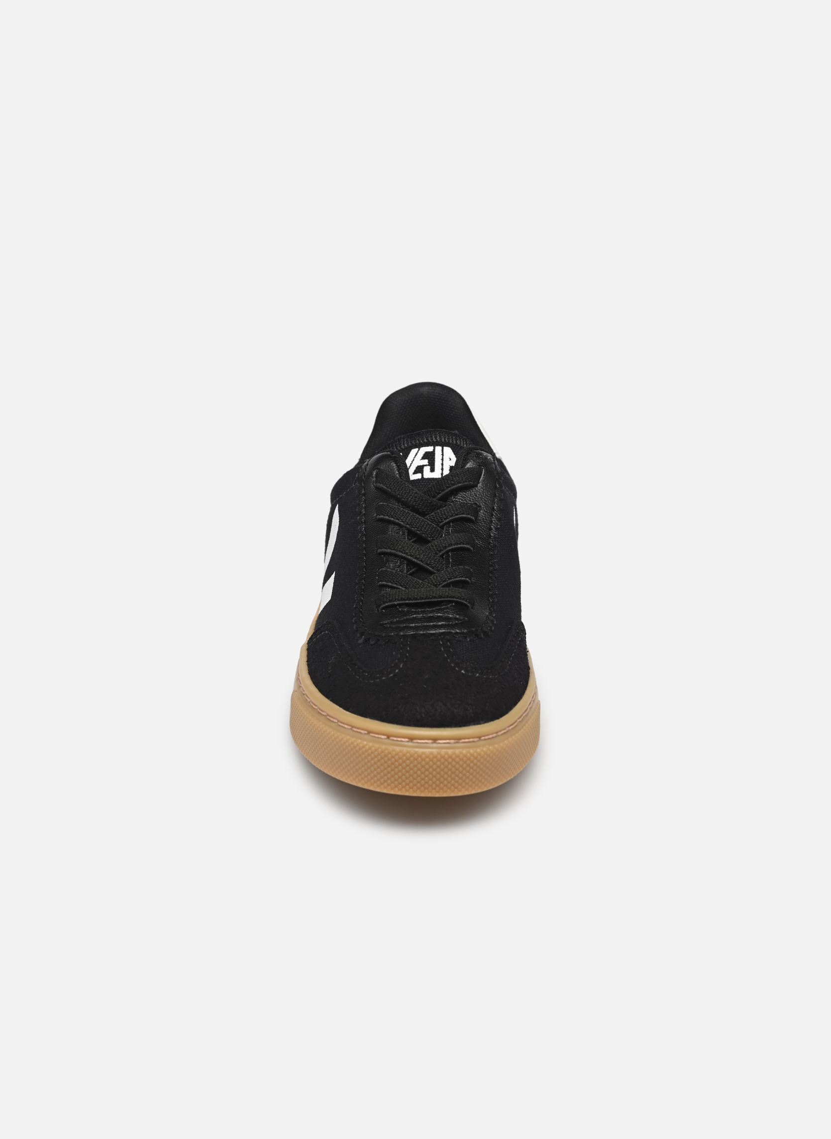 Baskets Small Volley Canvas - Lacets élastiques noir Veja Baskets Small Volley Canvas - Lacets élastiques noir Black_White