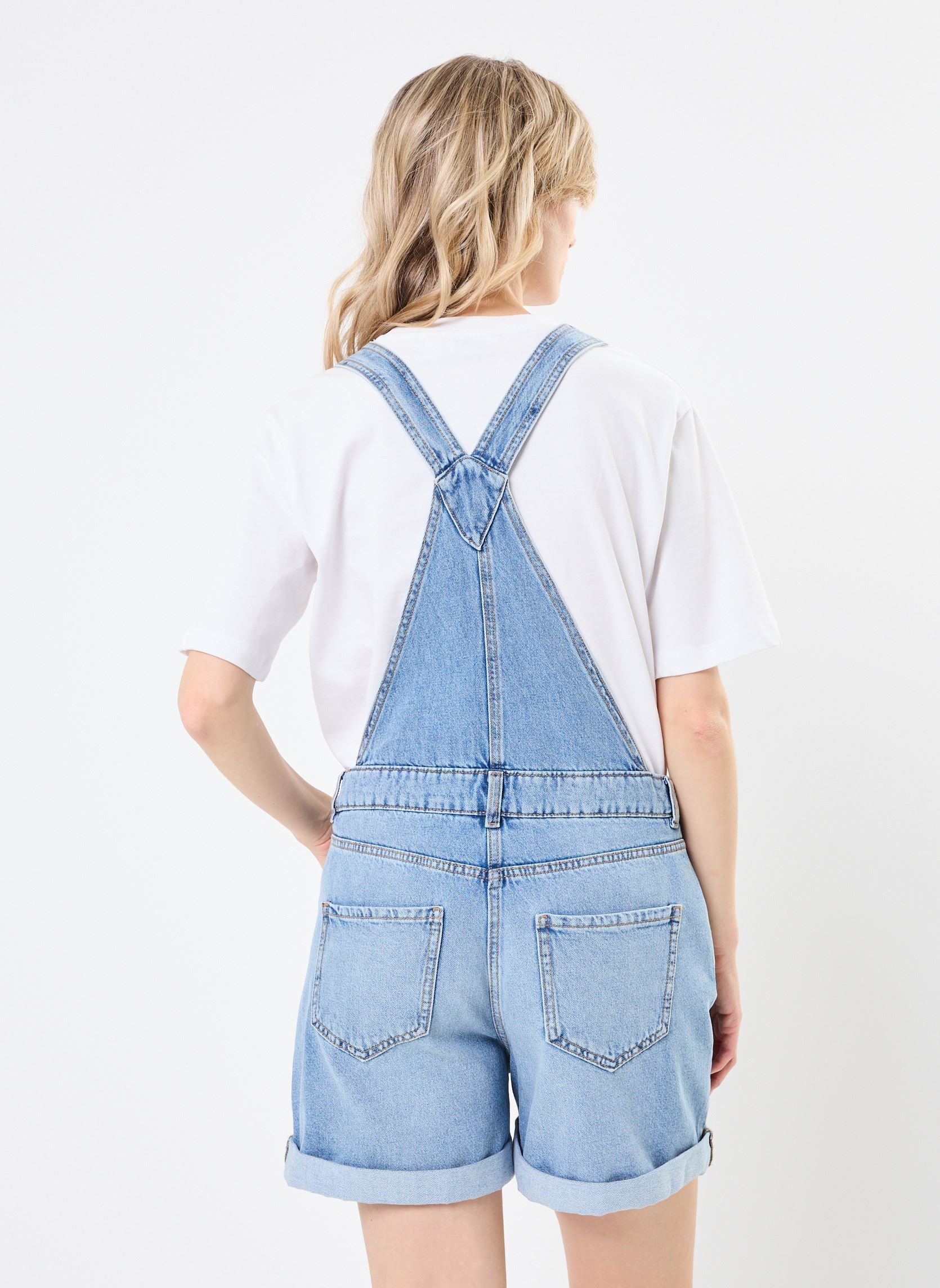 Salopettes P-SALOPETTE denim femme bleu MADE BY Salopettes P-SALOPETTE denim femme bleu DENIM DOUBLE STONE