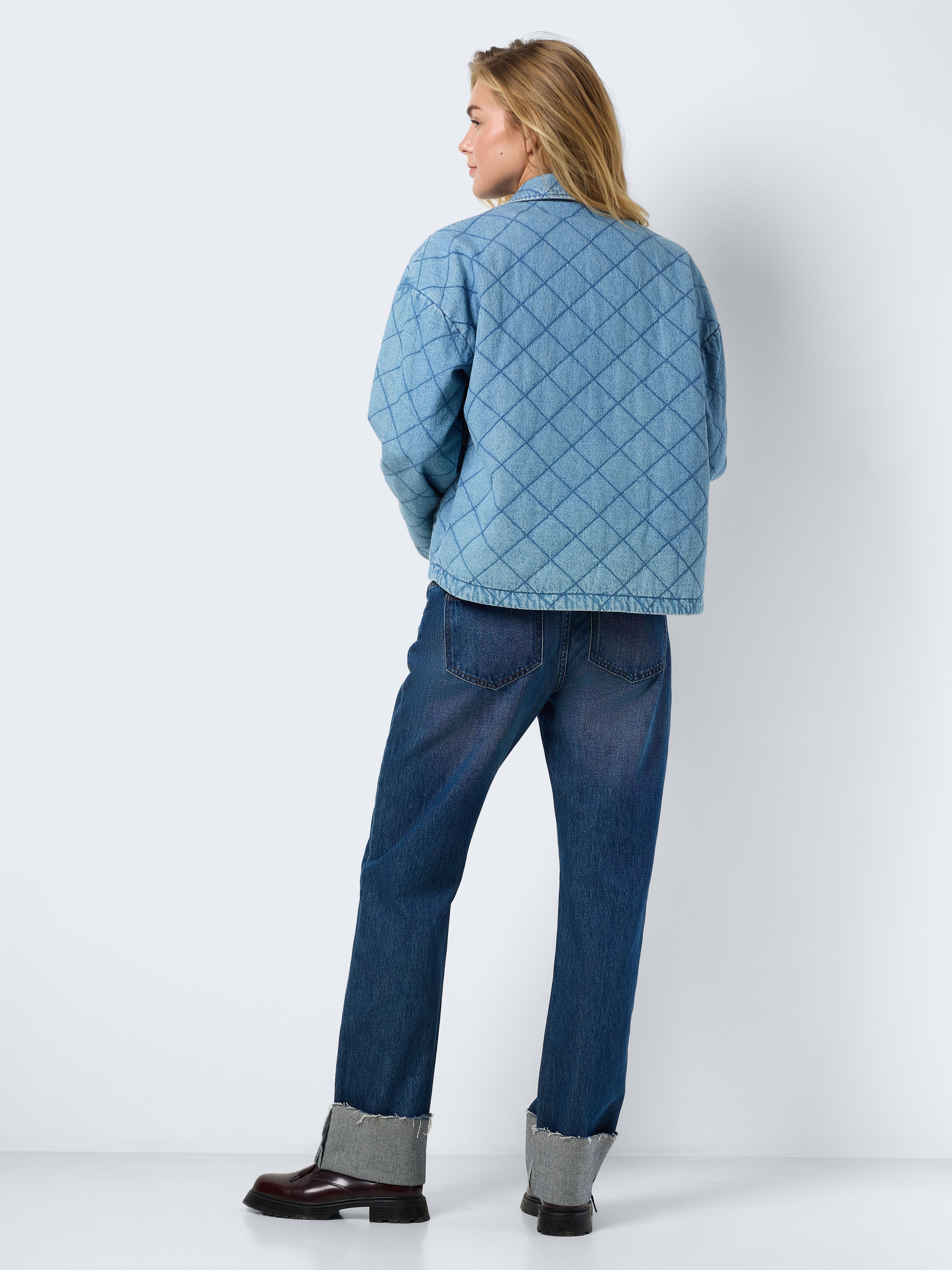 Jacken NMCLARA QUILT DENIM JACKET damen blau Noisy May Jacken NMCLARA QUILT DENIM JACKET damen blau Light Blue Denim