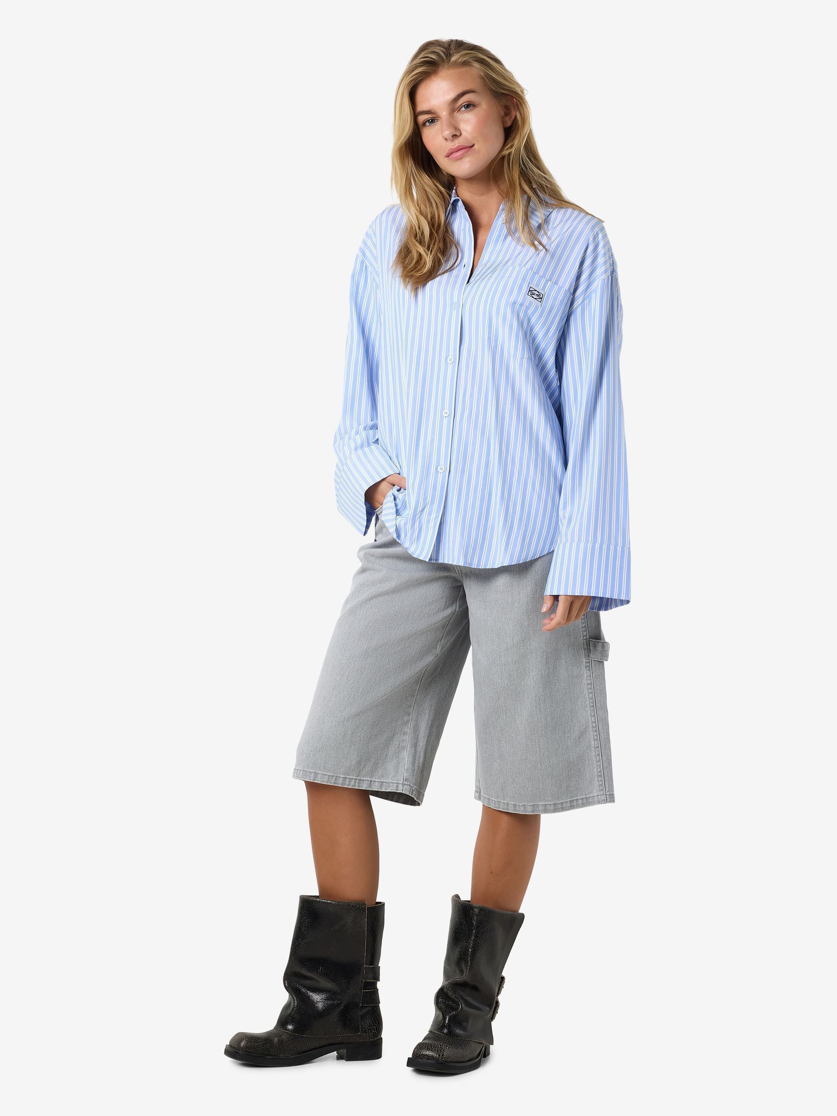 Chemises manches longues NMFRIDA L/S BUTTON SHIRT WVN femme bleu Noisy May Chemises manches longues NMFRIDA L/S BUTTON SHIRT WVN femme bleu SKY BLUE