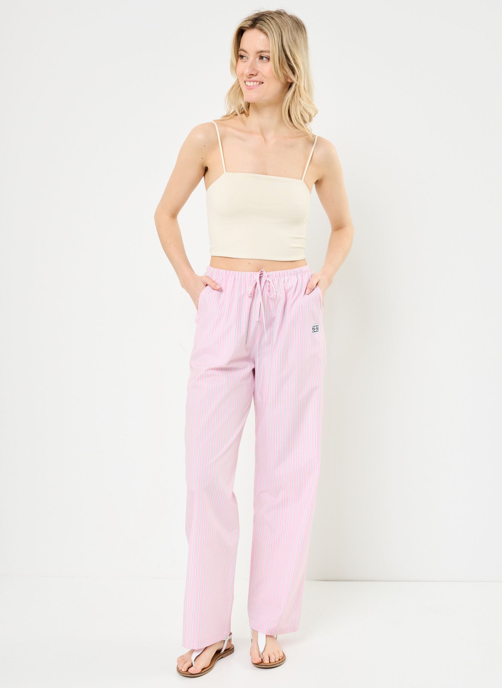 Pantalons larges NMFRIDA PANTS WVN femme rose Noisy May Pantalons larges NMFRIDA PANTS WVN femme rose BONBON