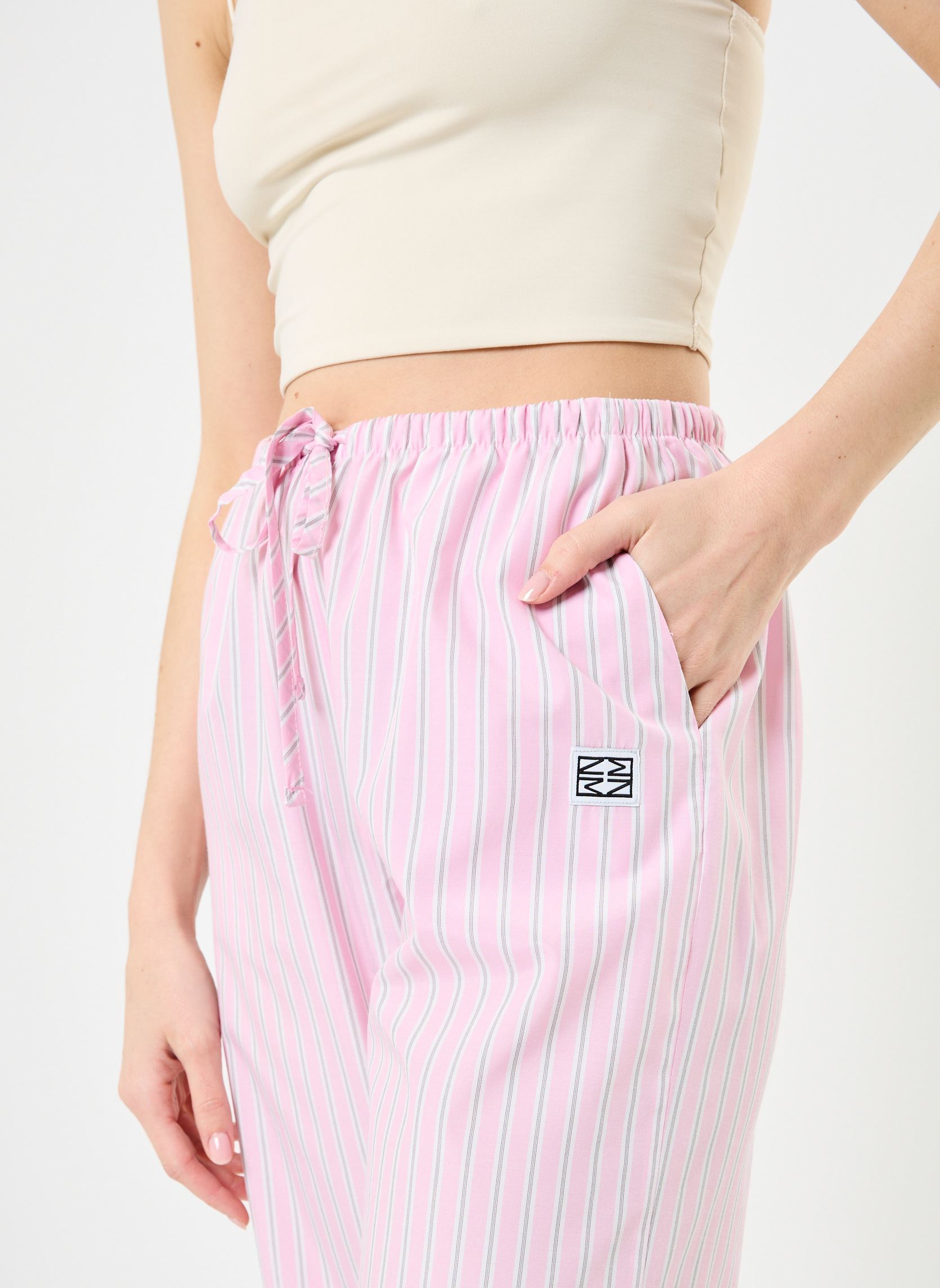 Pantalons larges NMFRIDA PANTS WVN femme rose Noisy May Pantalons larges NMFRIDA PANTS WVN femme rose BONBON