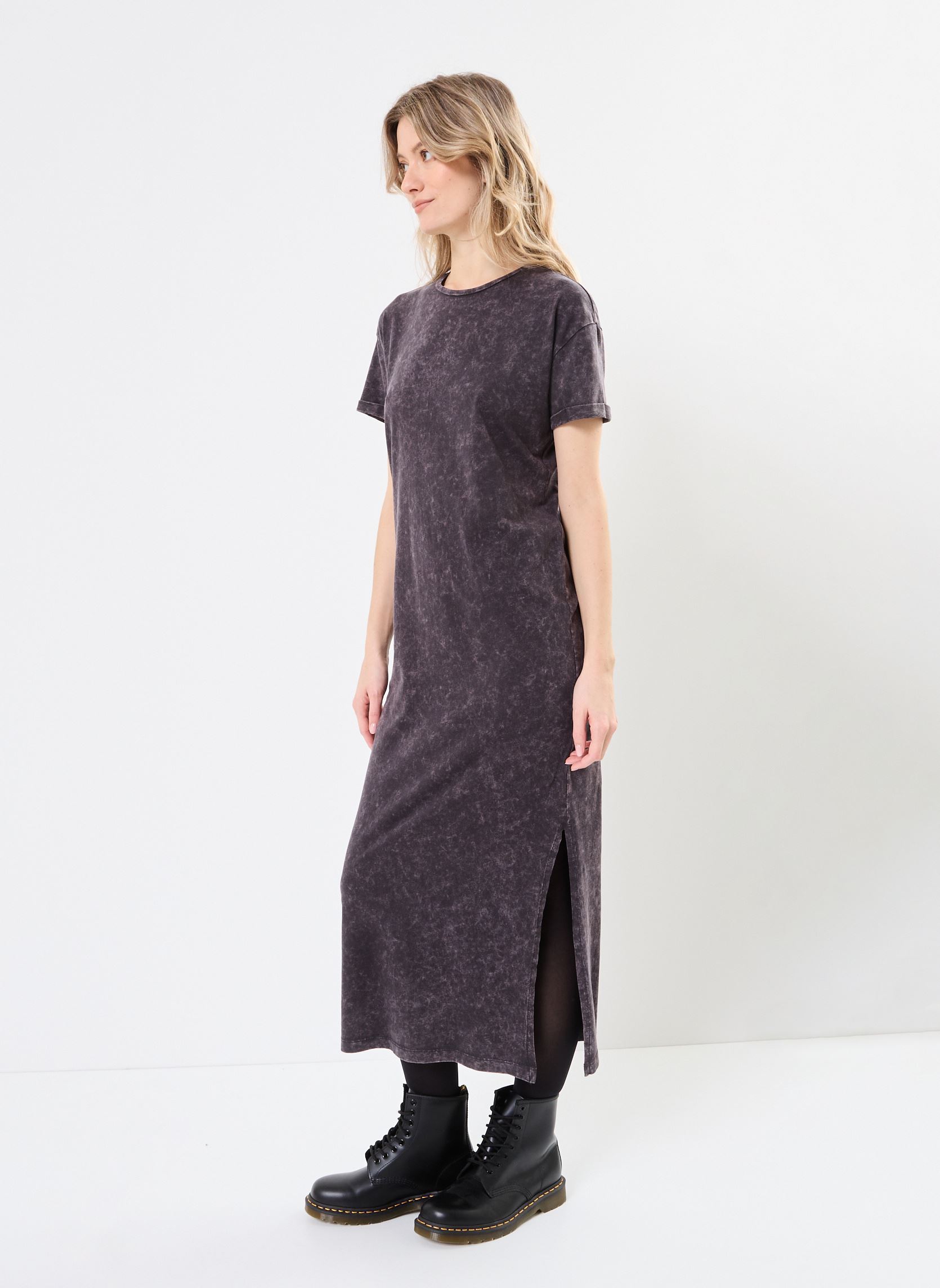 Lange jurken NMBRANDY S/S DRESS JRS NOOS dames zwart Noisy May Lange jurken NMBRANDY S/S DRESS JRS NOOS dames zwart Obsidian