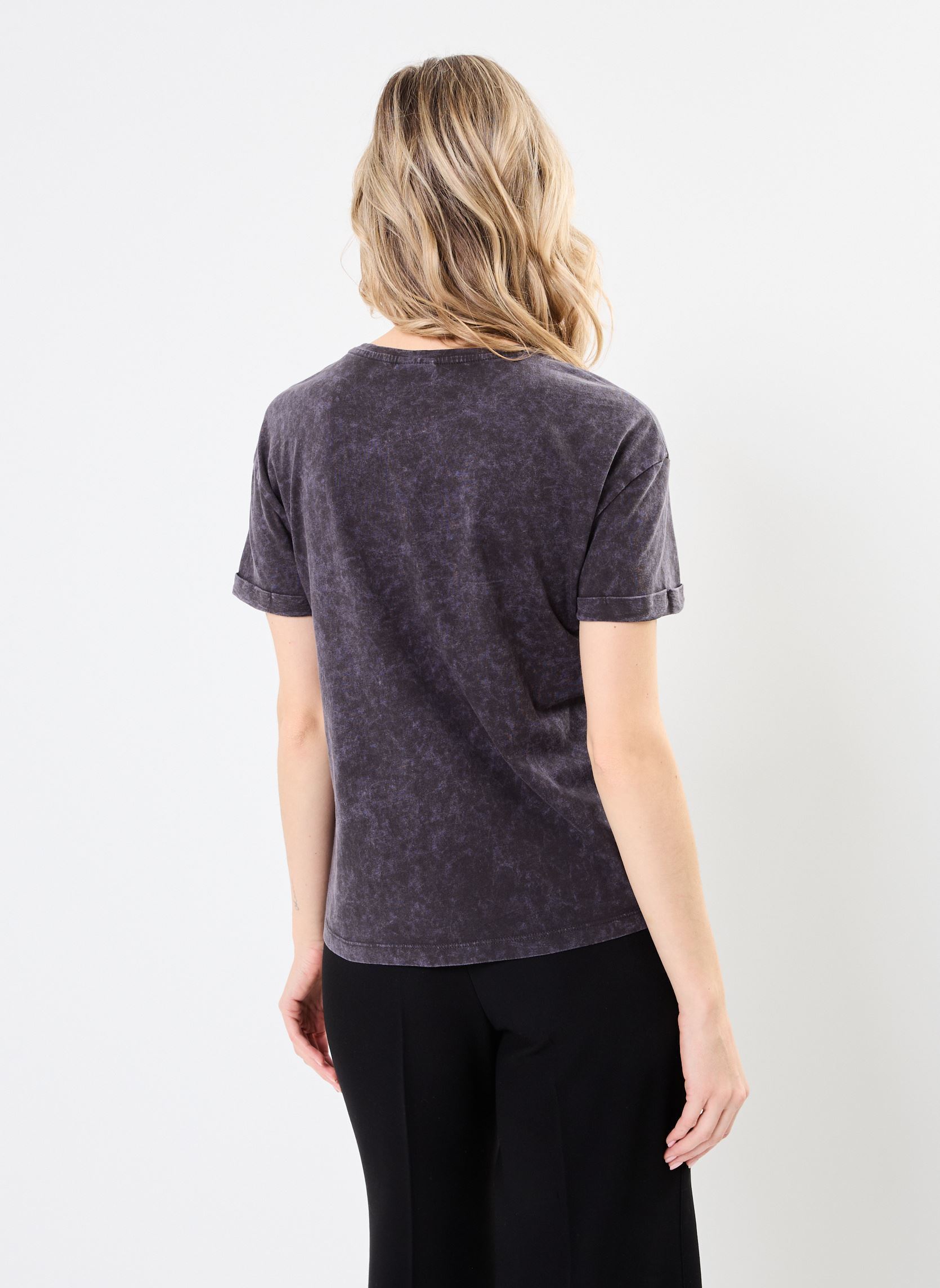 Tee-shirts manches courtes NMBRANDY WASHED S/S TOP JRS NOOS femme noir Noisy May Tee-shirts manches courtes NMBRANDY WASHED S/S TOP JRS NOOS femme noir Obsidian
