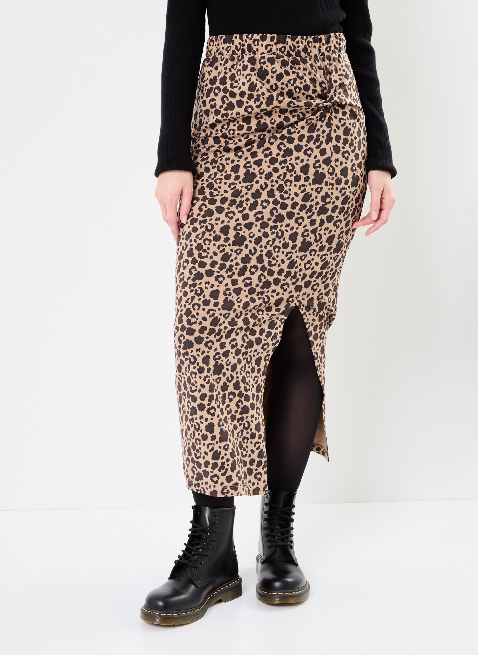 Jupes mi-longues NMCAMILLA HW KNOT SKIRT JRS NOOS femme marron Noisy May Jupes mi-longues NMCAMILLA HW KNOT SKIRT JRS NOOS femme marron Silver Mink