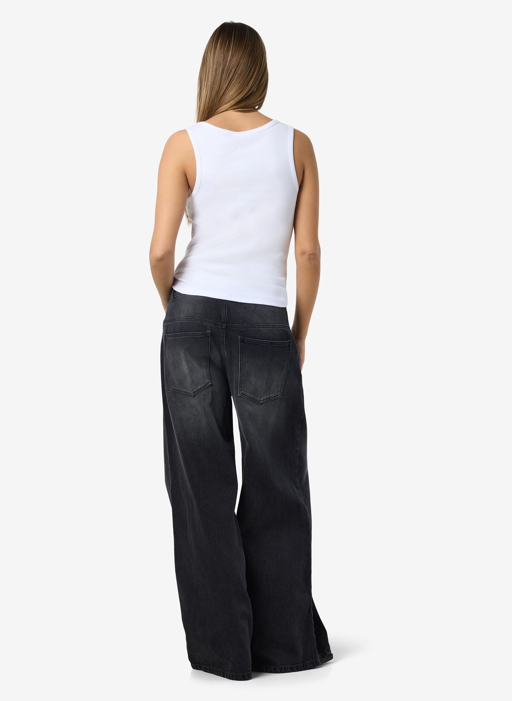 Hemdjes NMMAYA S/L REGULAR TANK TOP NOOS dames wit Noisy May Hemdjes NMMAYA S/L REGULAR TANK TOP NOOS dames wit Bright White Detail:BLACK EMB