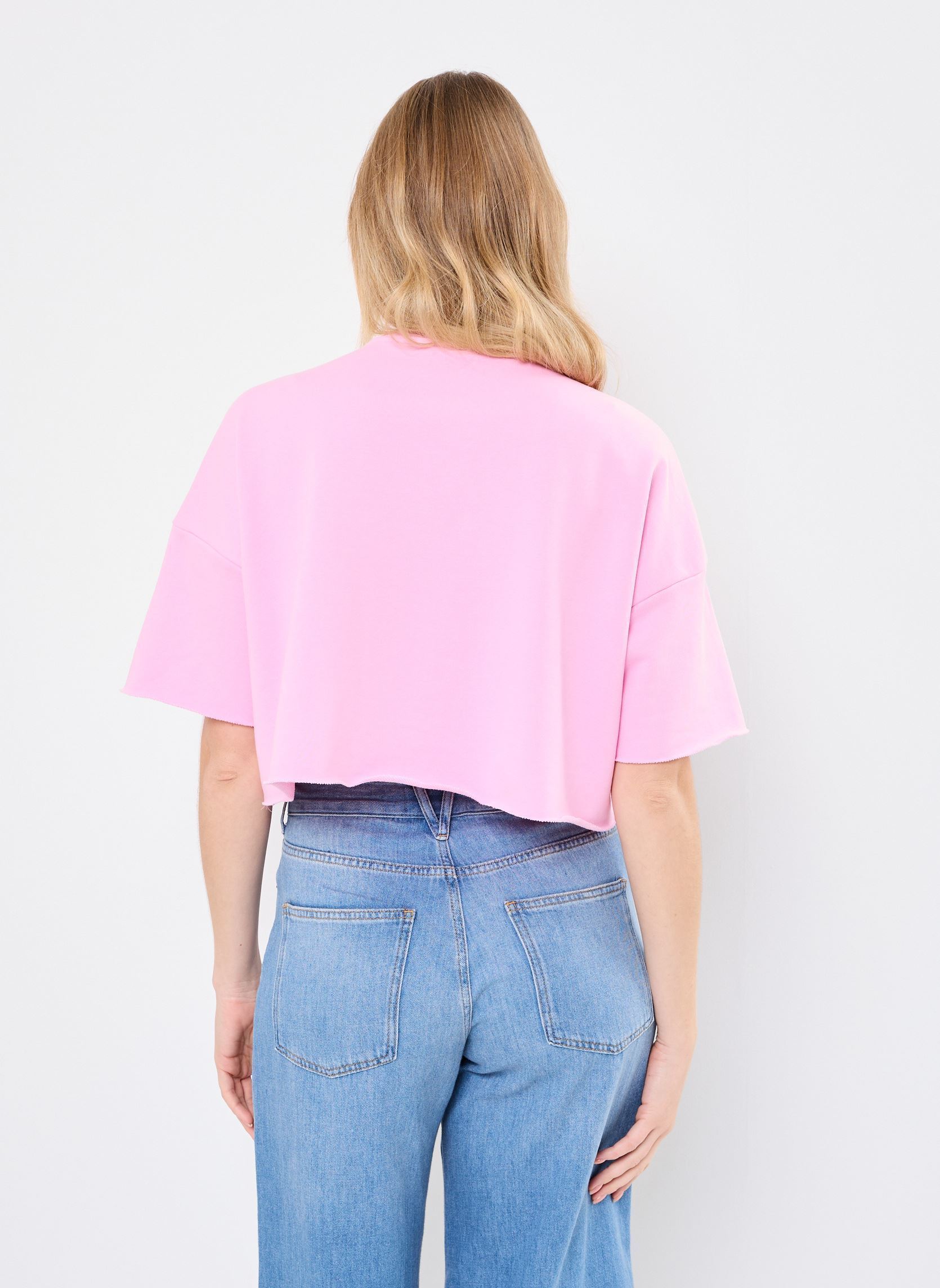 T-shirt a maniche corte NMASTON 24 O-NECK SWEAT JRS donna rosa Noisy May T-shirt a maniche corte NMASTON 24 O-NECK SWEAT JRS donna rosa BONBON