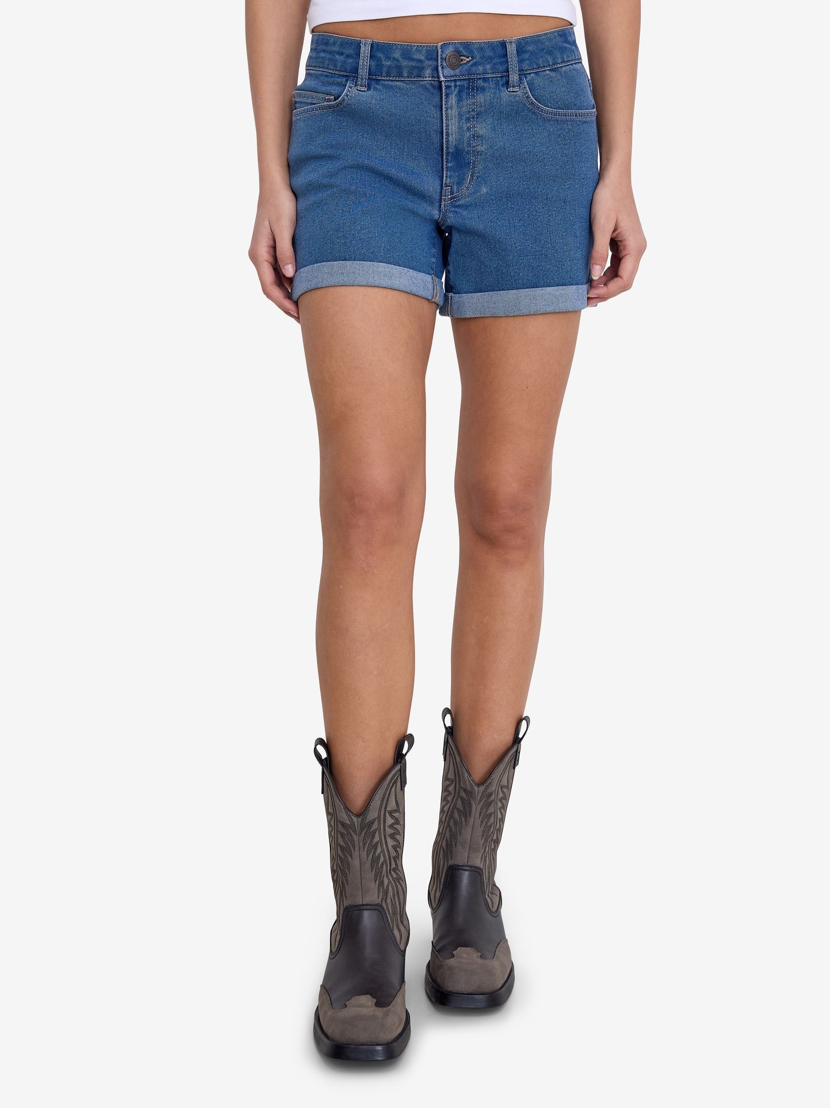 Shorts NMDEBBY NW SLIM SHORTS VI518MB NOOS damen blau Noisy May Shorts NMDEBBY NW SLIM SHORTS VI518MB NOOS damen blau MEDIUM BLUE DENIM