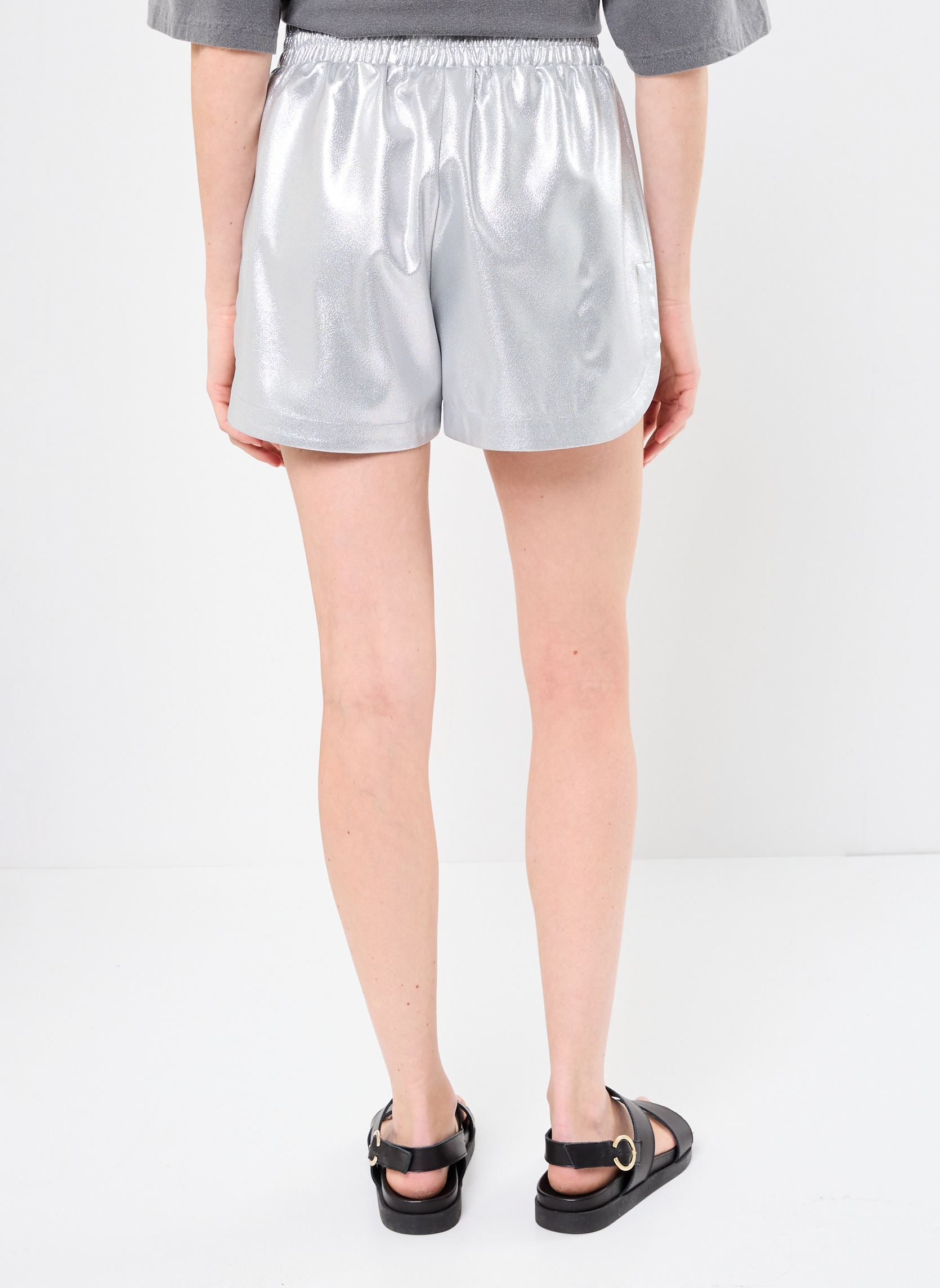 Shorts NMEFFI NW SHORTS femme argent Noisy May Shorts NMEFFI NW SHORTS femme argent Silver