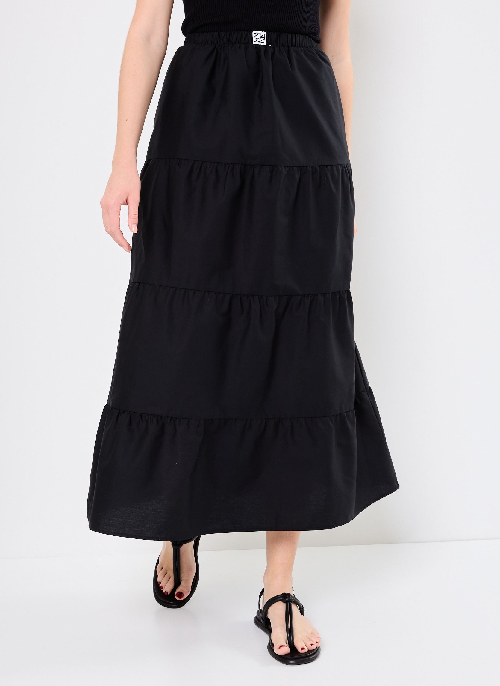 Jupes longues NMFREJA POPELINE MAXI SKIRT WVN femme noir Noisy May Jupes longues NMFREJA POPELINE MAXI SKIRT WVN femme noir Black