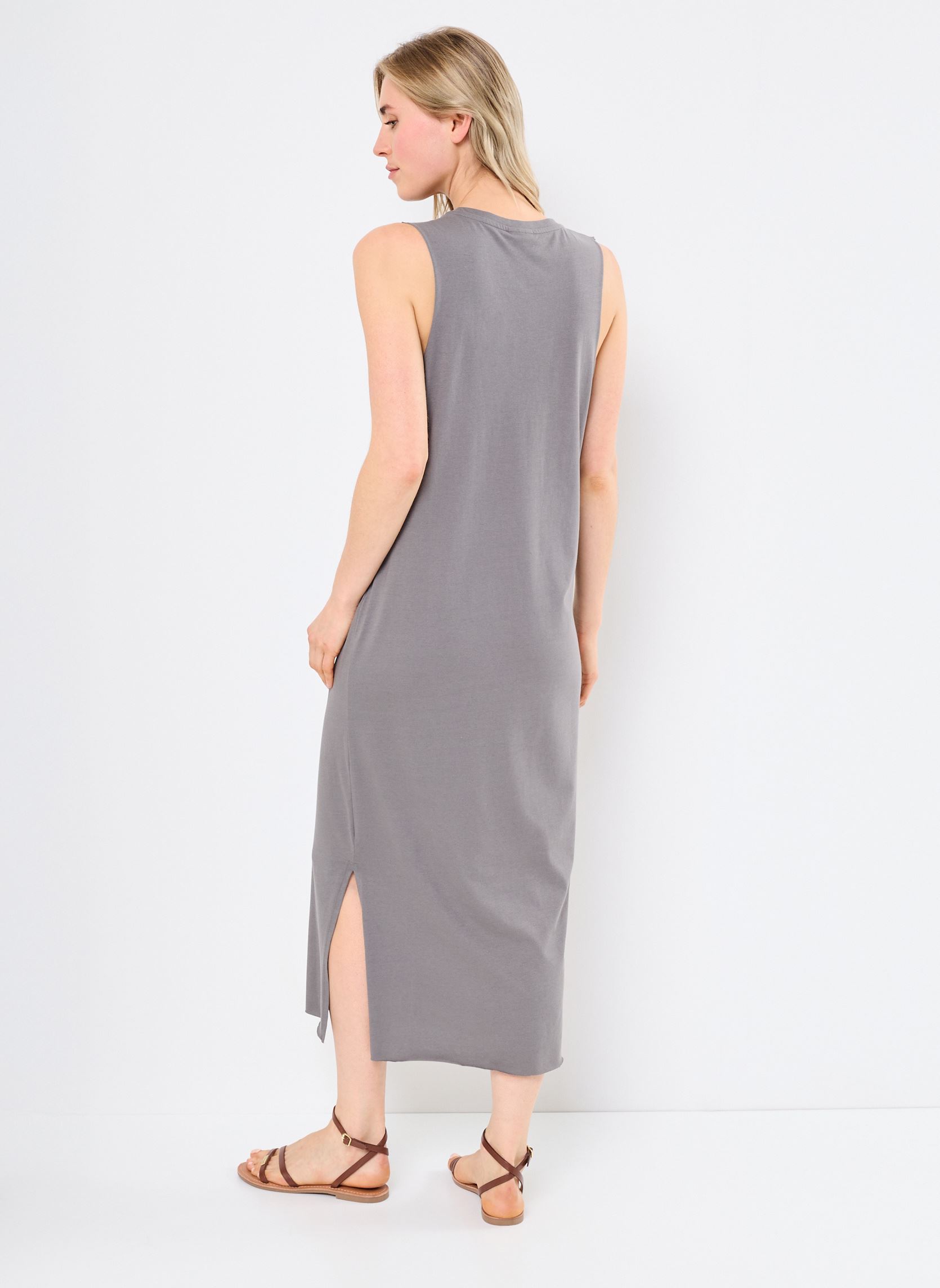 Lange jurken NMMAX SL MIDI DRESS JRS FWD dames grijs Noisy May Lange jurken NMMAX SL MIDI DRESS JRS FWD dames grijs Charcoal Gray