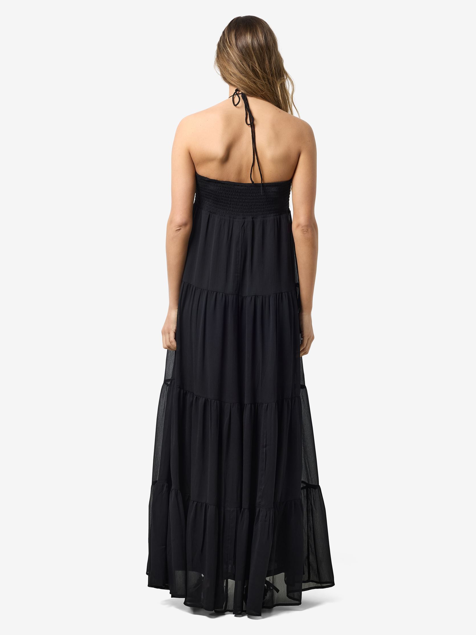 Robes longues NMFAIRY SL MAXI SMOCK CHIFFON DRESS femme noir Noisy May Robes longues NMFAIRY SL MAXI SMOCK CHIFFON DRESS femme noir Black
