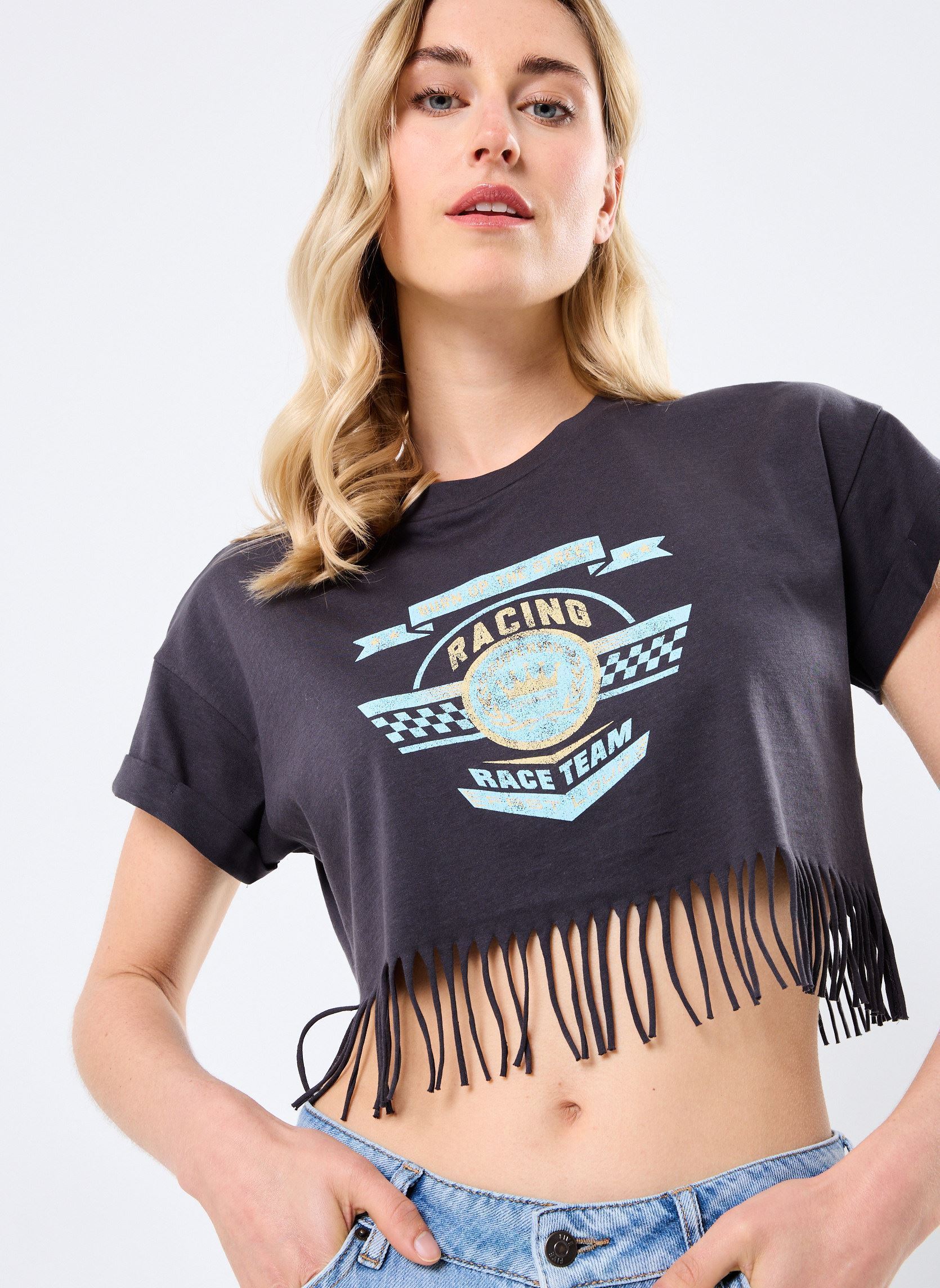 Tee-shirts manches courtes NMGABY SS INDIE T-SHIRT JRS FWD femme noir Noisy May Tee-shirts manches courtes NMGABY SS INDIE T-SHIRT JRS FWD femme noir Obsidian