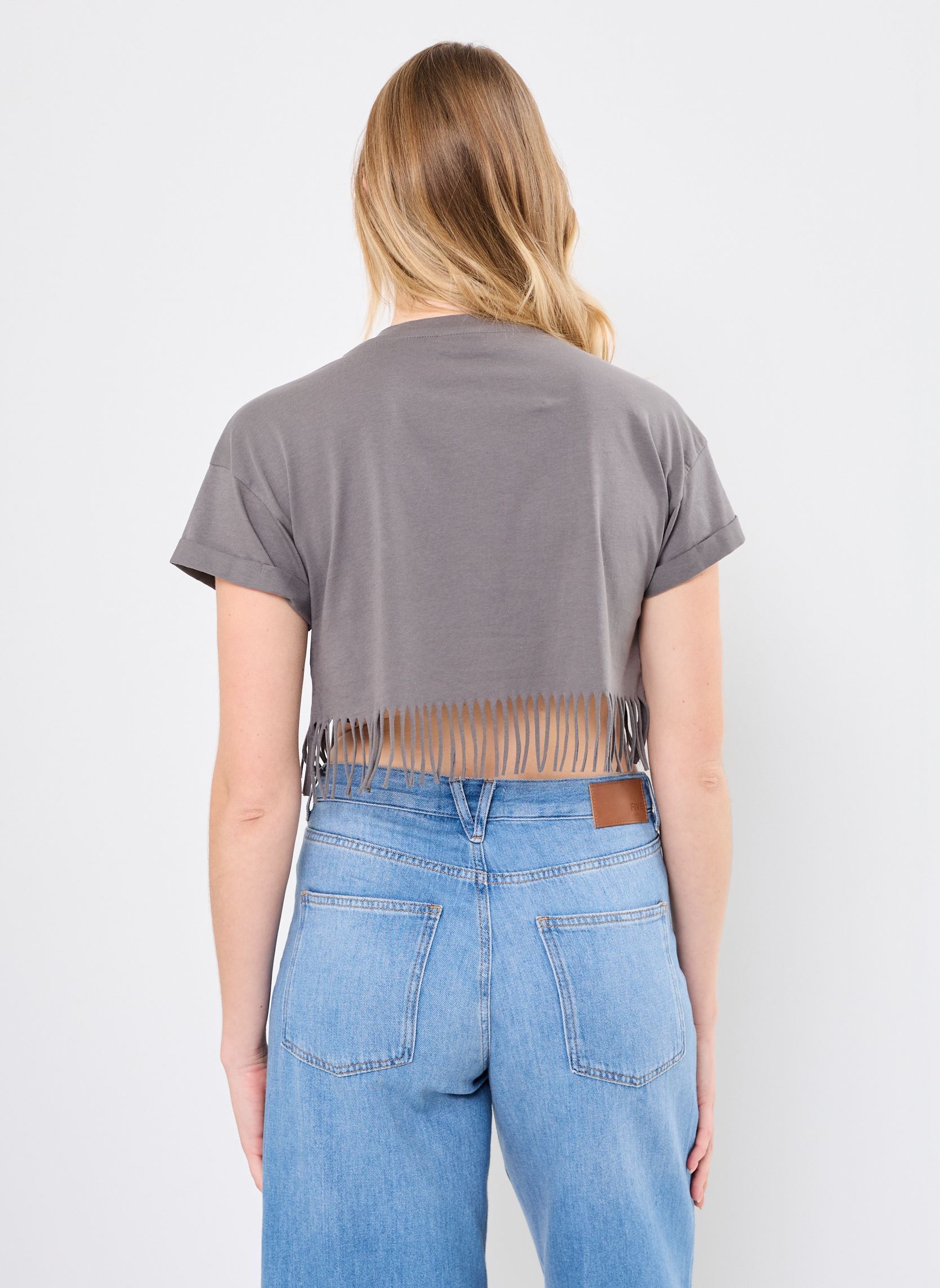Kurzarm-T-Shirts NMGABY SS INDIE T-SHIRT JRS FWD damen grau Noisy May Kurzarm-T-Shirts NMGABY SS INDIE T-SHIRT JRS FWD damen grau Charcoal Gray