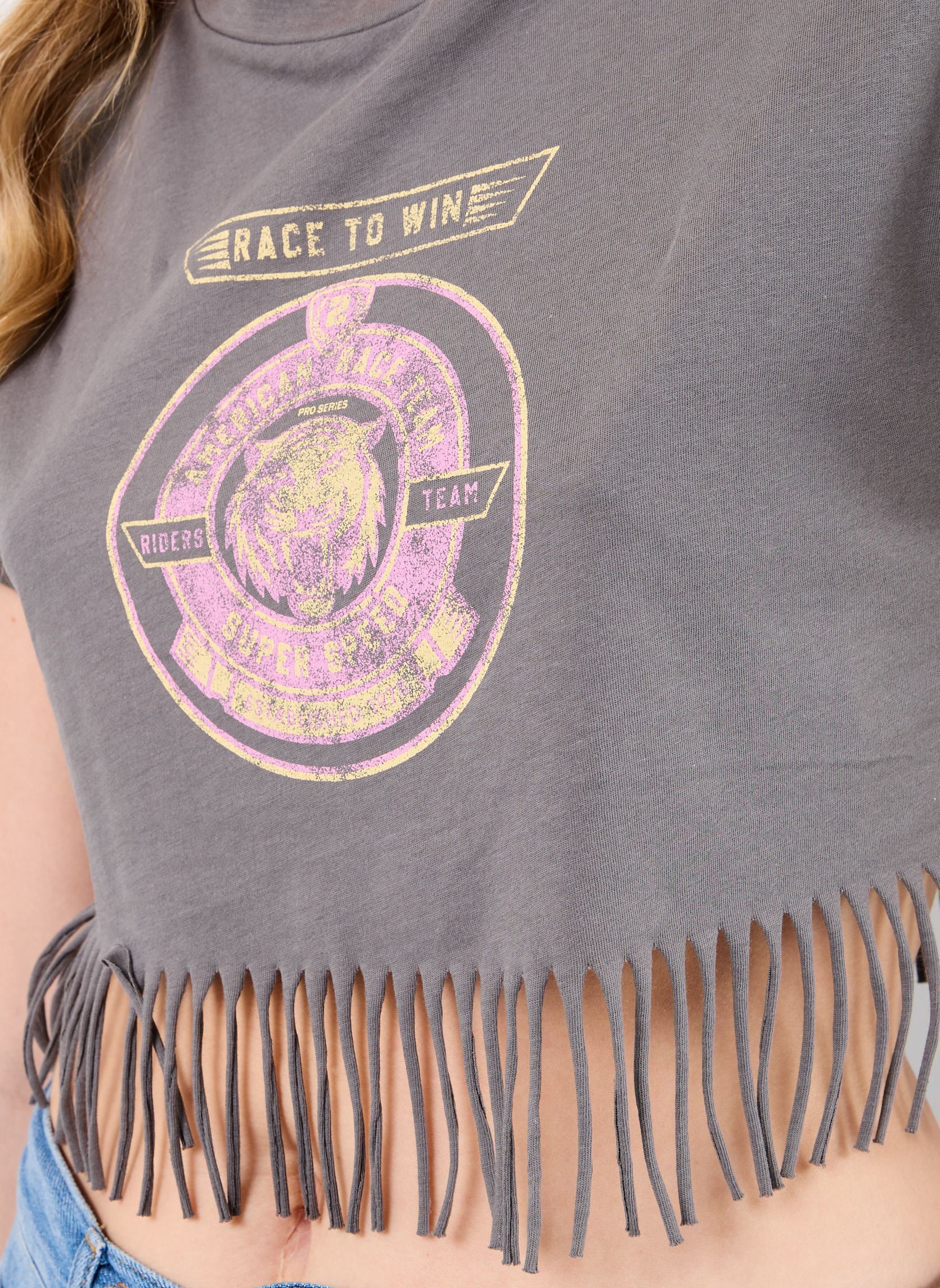 Kurzarm-T-Shirts NMGABY SS INDIE T-SHIRT JRS FWD damen grau Noisy May Kurzarm-T-Shirts NMGABY SS INDIE T-SHIRT JRS FWD damen grau Charcoal Gray