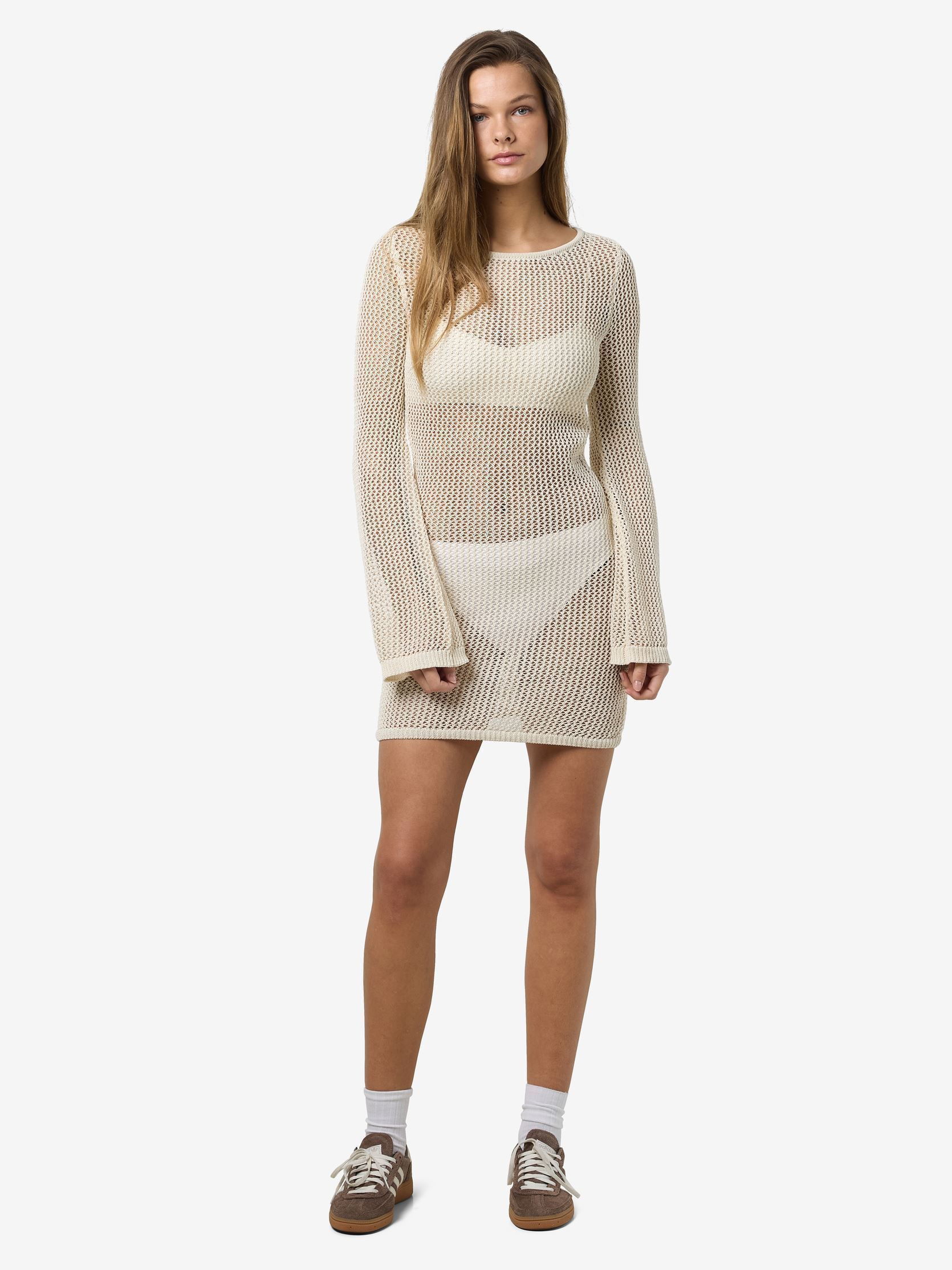 Abiti NMGIANNA LS BELL SLEEVE KNIT DRESS FWD donna beige Noisy May Abiti NMGIANNA LS BELL SLEEVE KNIT DRESS FWD donna beige Birch