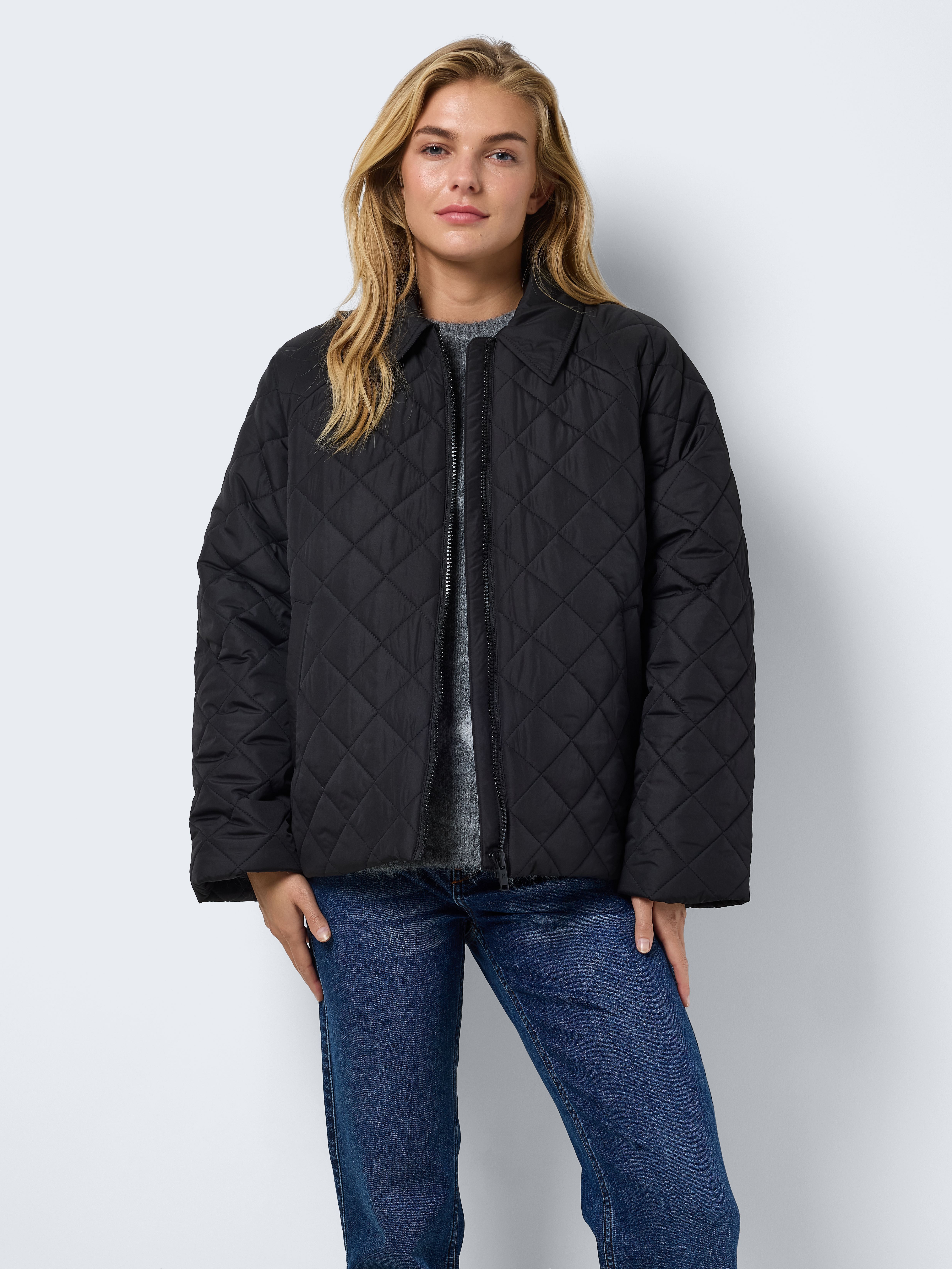Bomberjacks NMGILLY QUILTED JACKET FWD DD dames zwart Noisy May Bomberjacks NMGILLY QUILTED JACKET FWD DD dames zwart BLACK