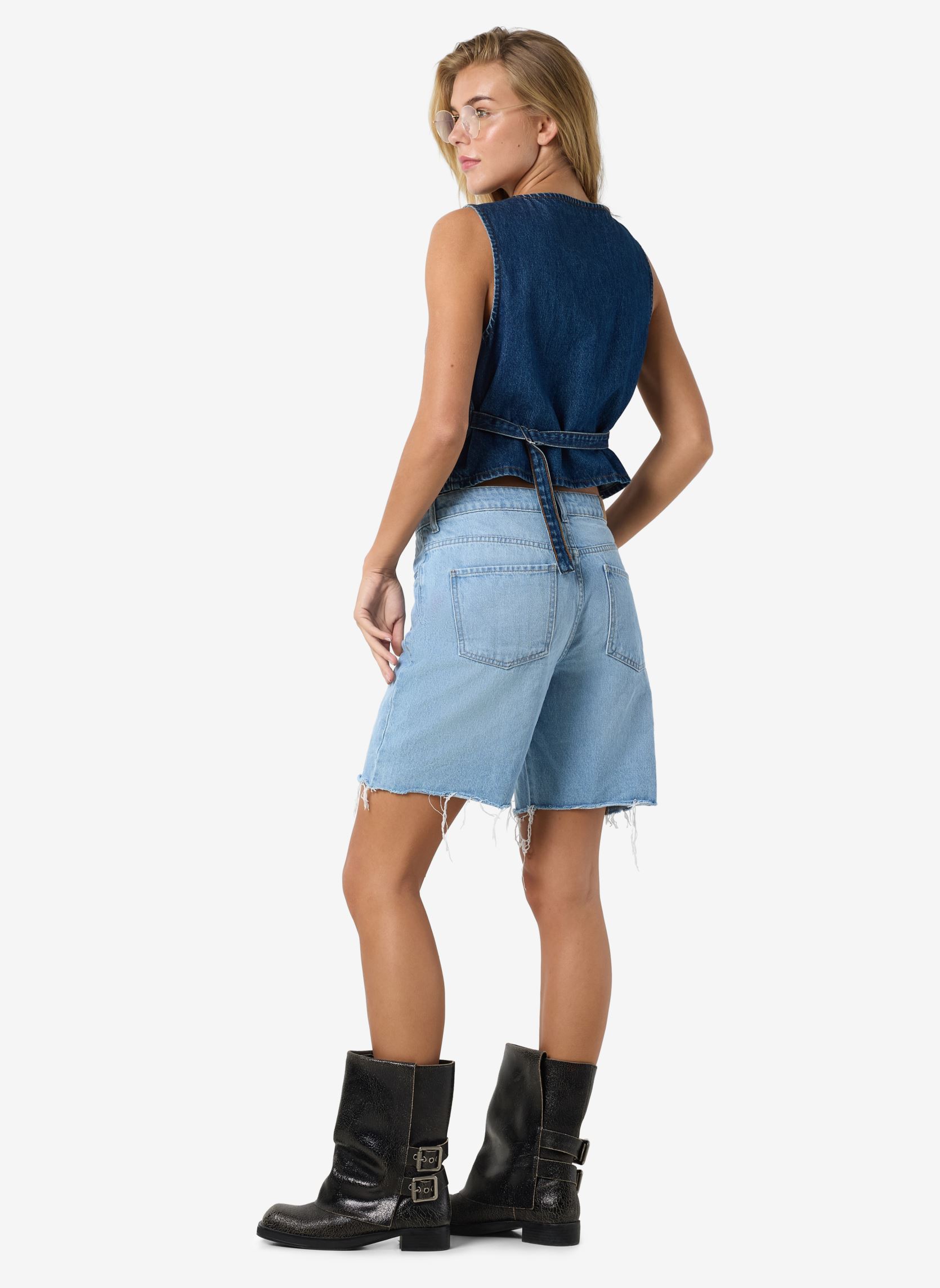 Gilets NMSANJA DENIM WAISCOAT AZ382DB femme bleu Noisy May Gilets NMSANJA DENIM WAISCOAT AZ382DB femme bleu Dark Blue Denim