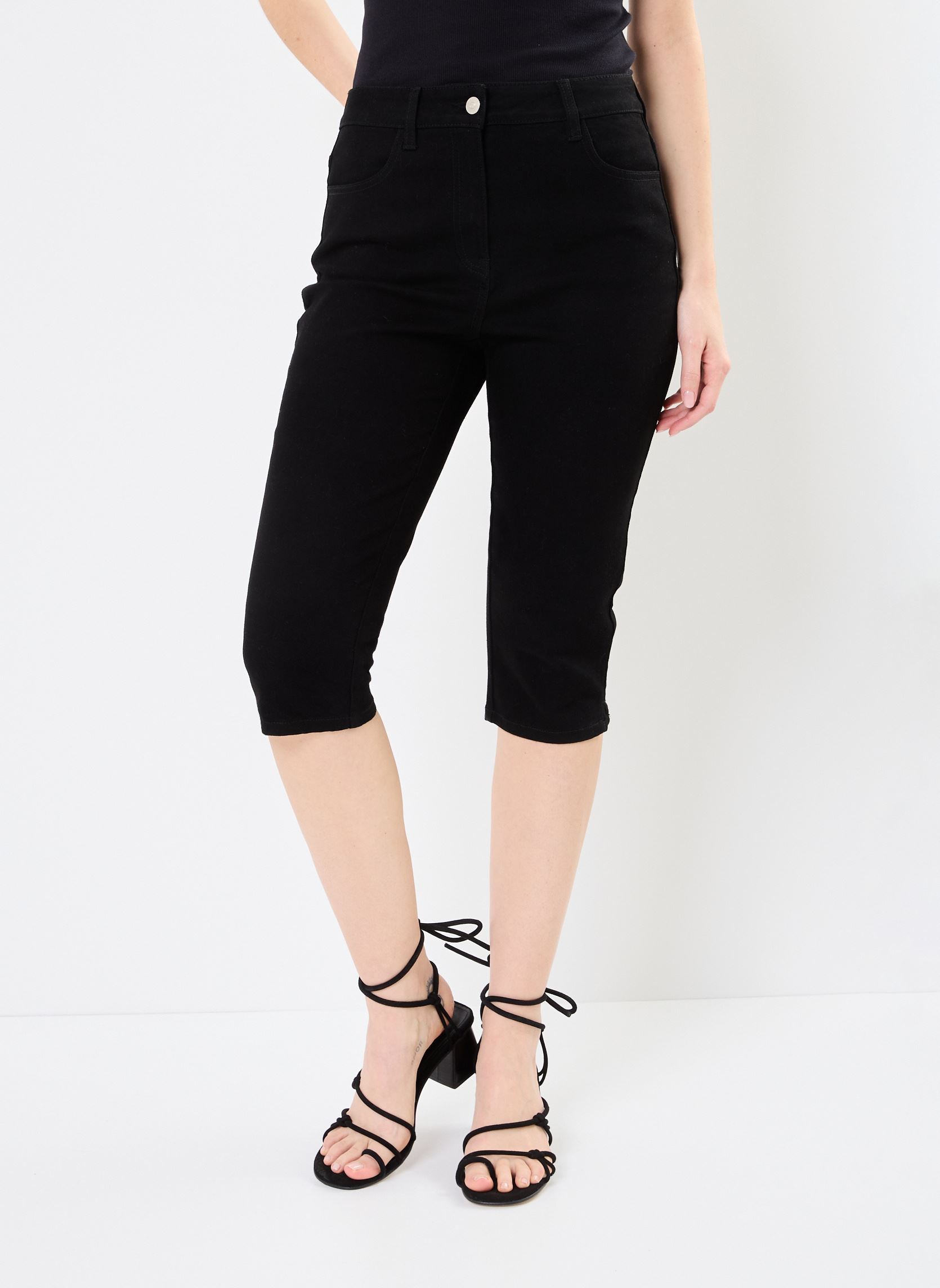 Jeans slim et skinny P-CAPRI femme noir MADE BY Jeans slim et skinny P-CAPRI femme noir DENIM BLACK