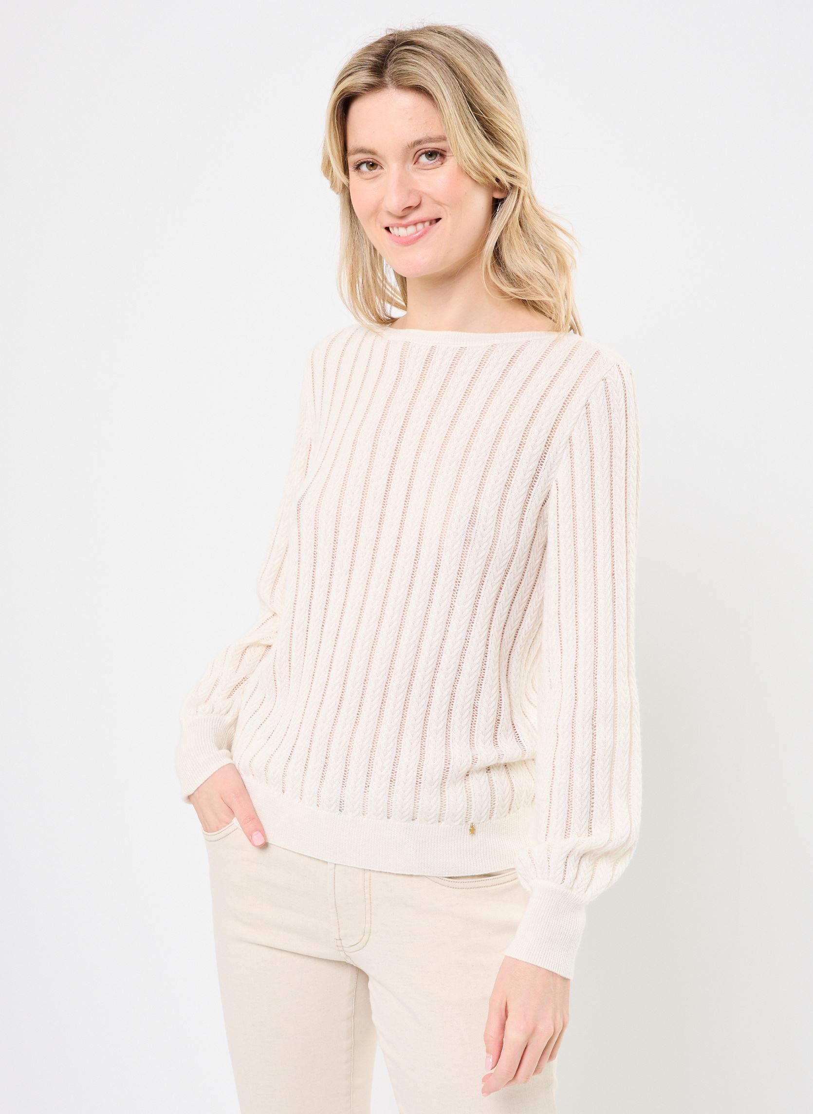 Truien COLORADO dames wit Des Petits Hauts Truien COLORADO dames wit Ecru