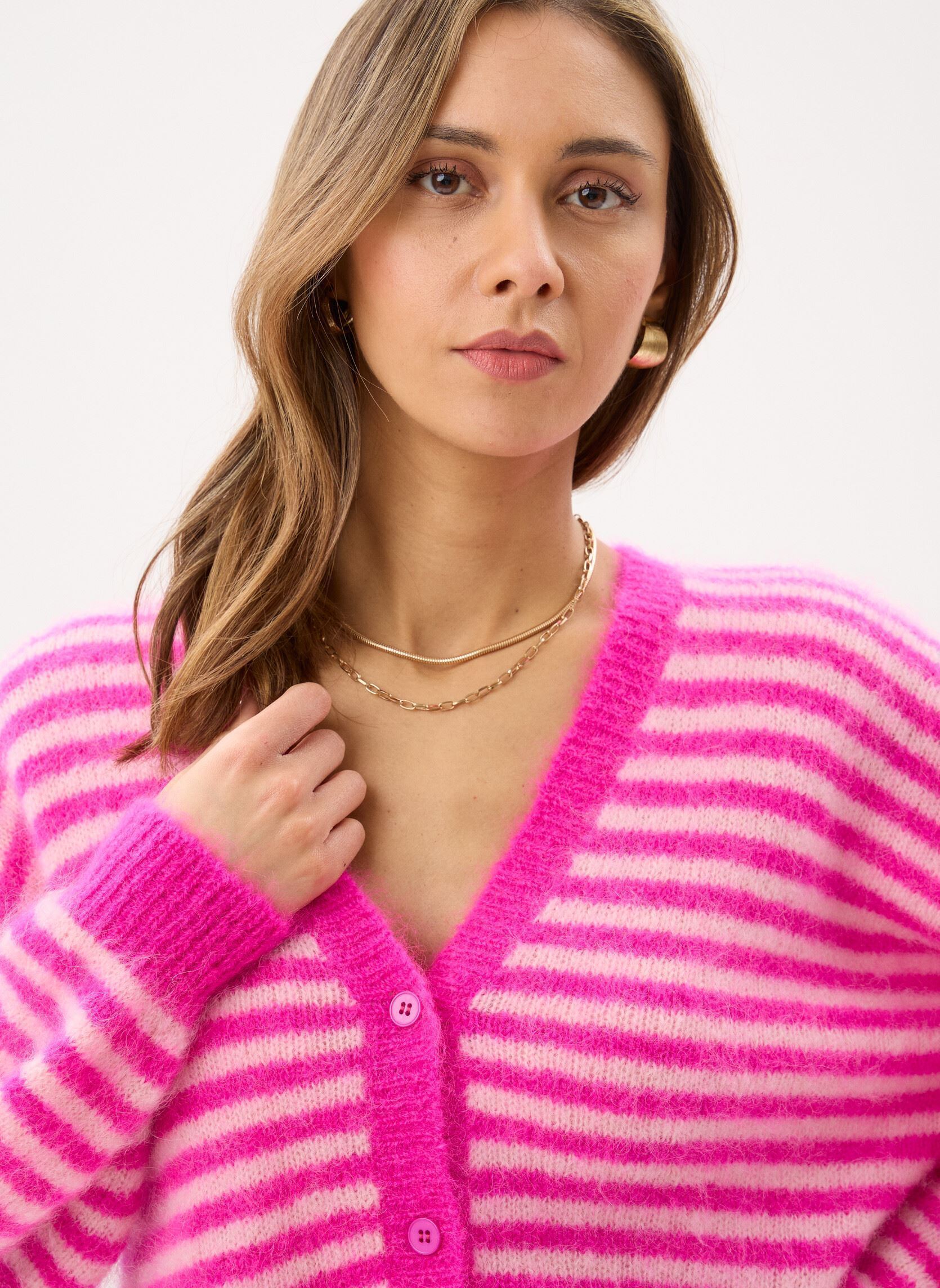Gilets ALVARO femme rose Des Petits Hauts Gilets ALVARO femme rose Fuchsia/Bulle
