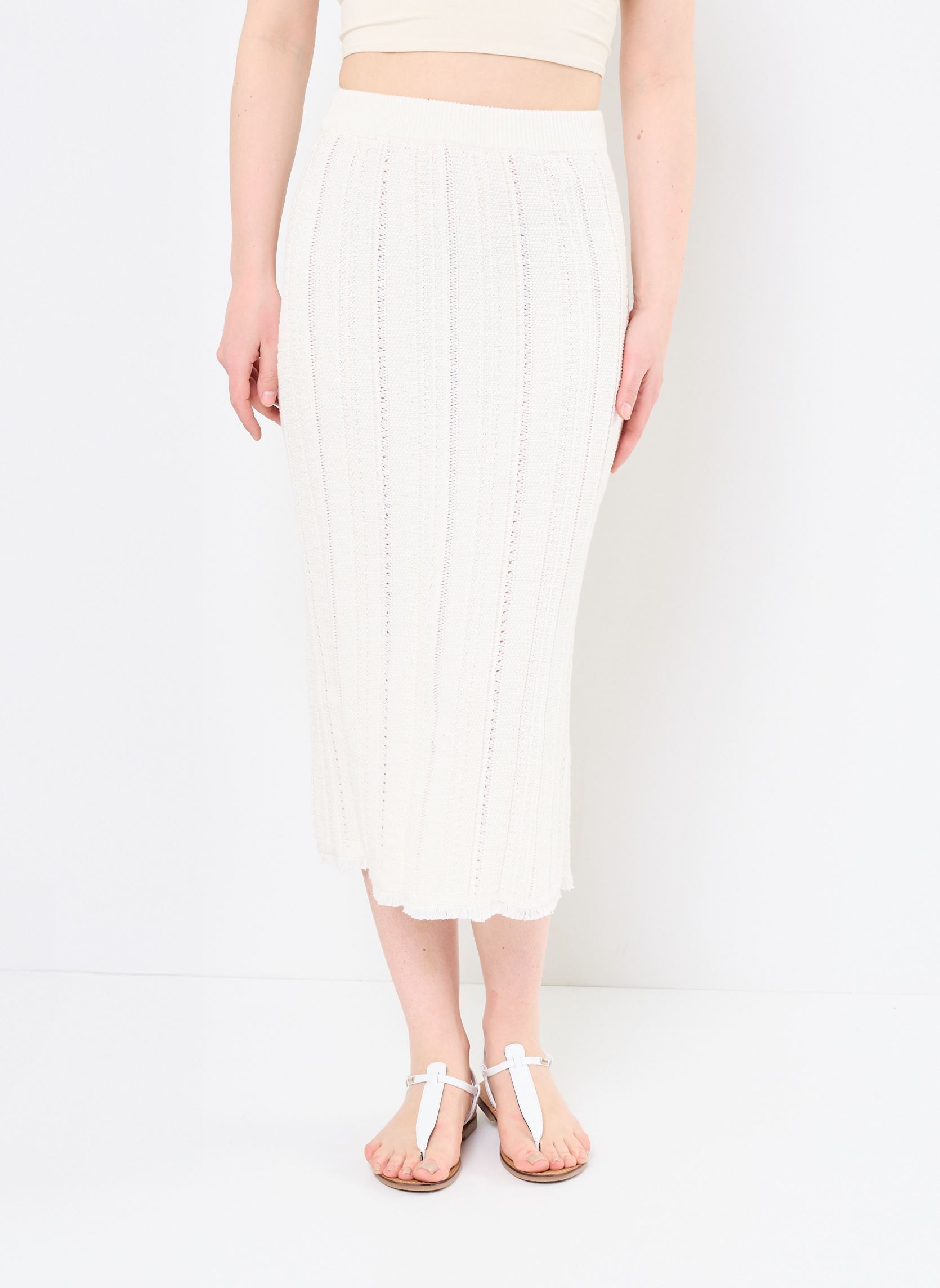 Halflange rokken DEBORA dames wit Des Petits Hauts Halflange rokken DEBORA dames wit Creme