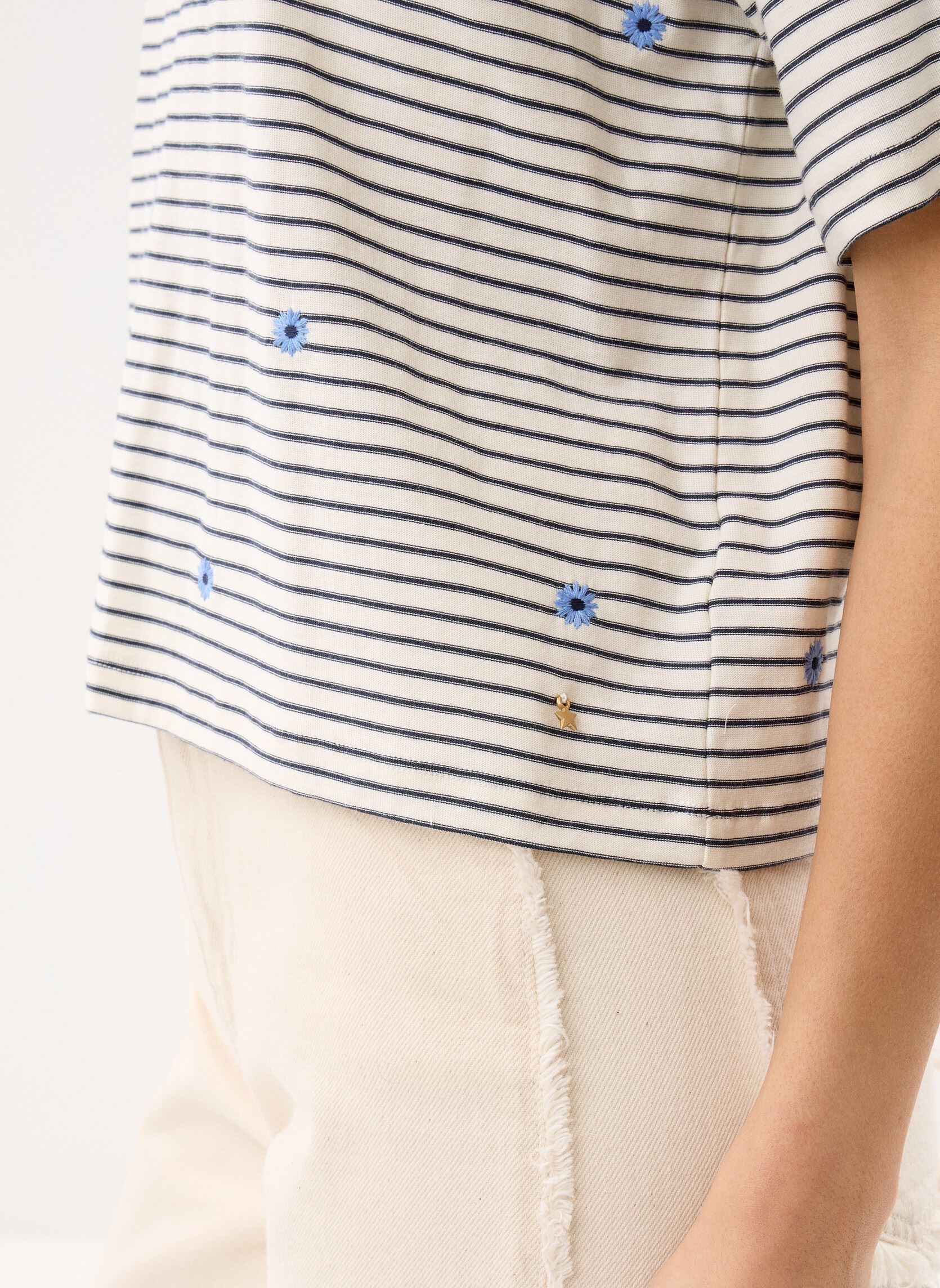 Kurzarm-T-Shirts JOSEF damen blau Des Petits Hauts Kurzarm-T-Shirts JOSEF damen blau Marine/ciel