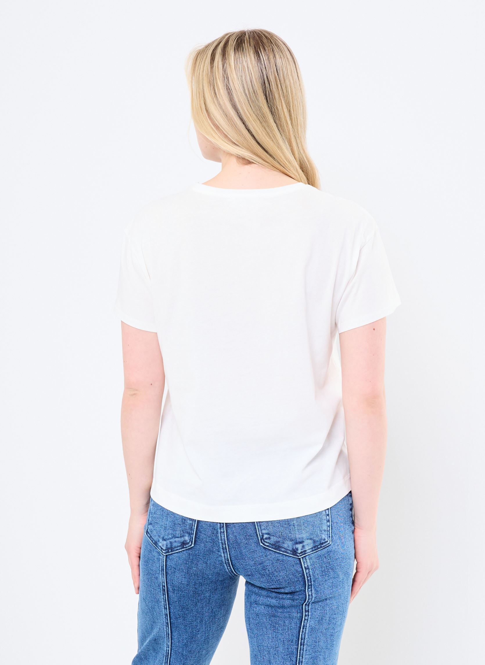 Tee-shirts manches courtes GAMOS femme blanc Des Petits Hauts Tee-shirts manches courtes GAMOS femme blanc Ecru
