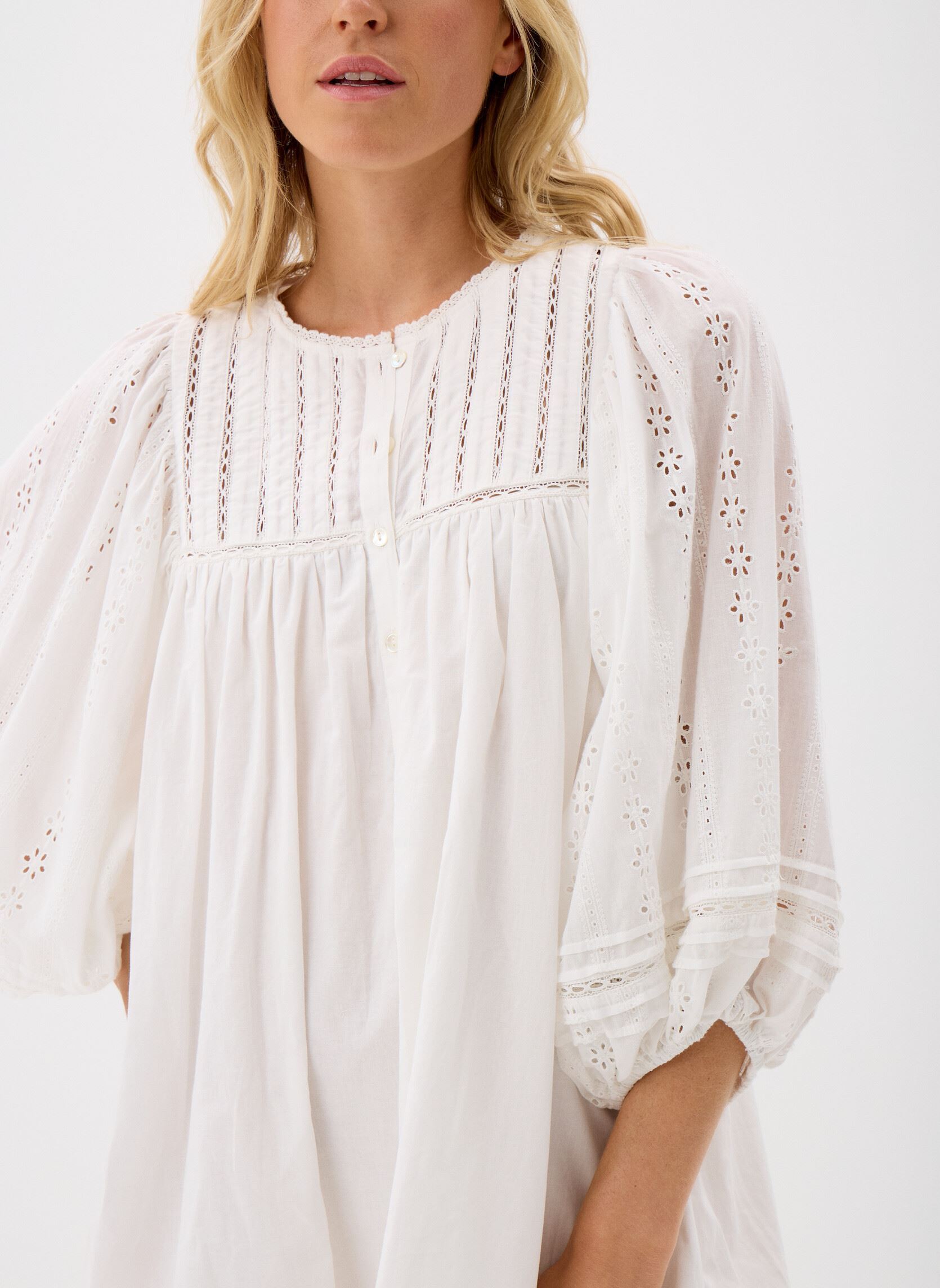 Robes SATURNE femme blanc Des Petits Hauts Robes SATURNE femme blanc ECRU