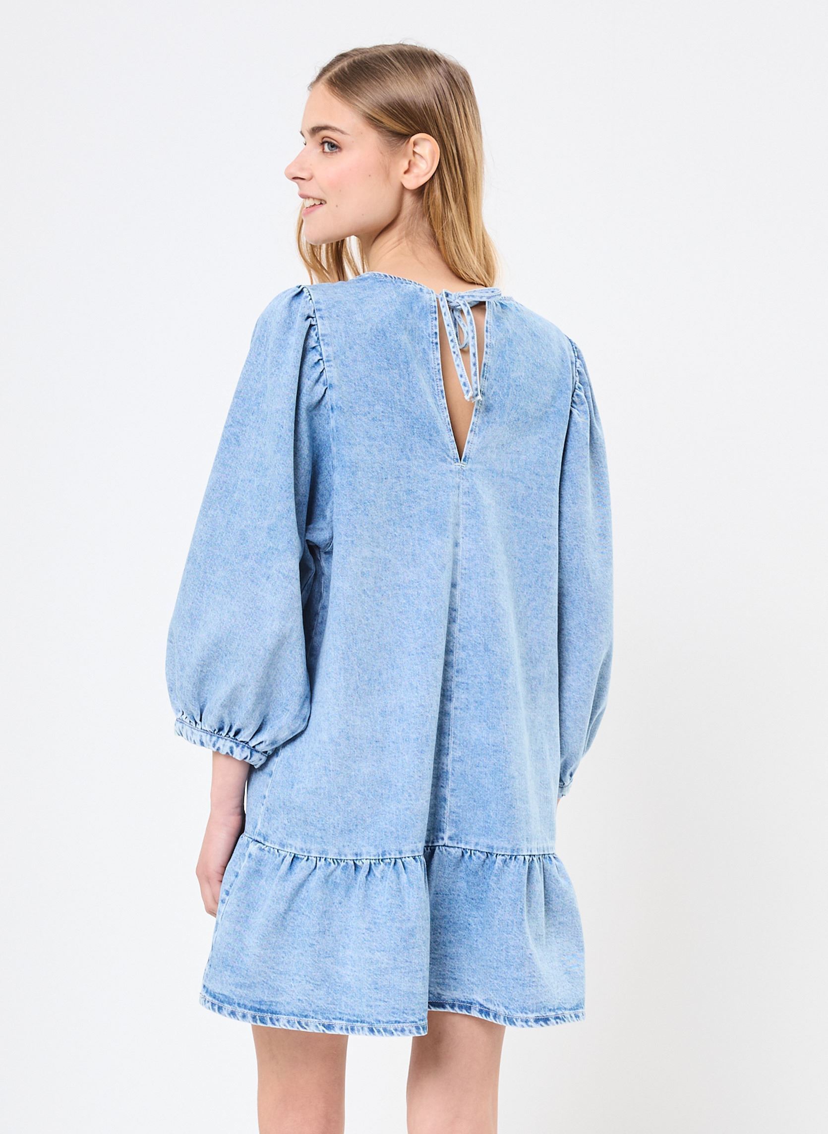 Jurken LAZY dames blauw Des Petits Hauts Jurken LAZY dames blauw Bleach