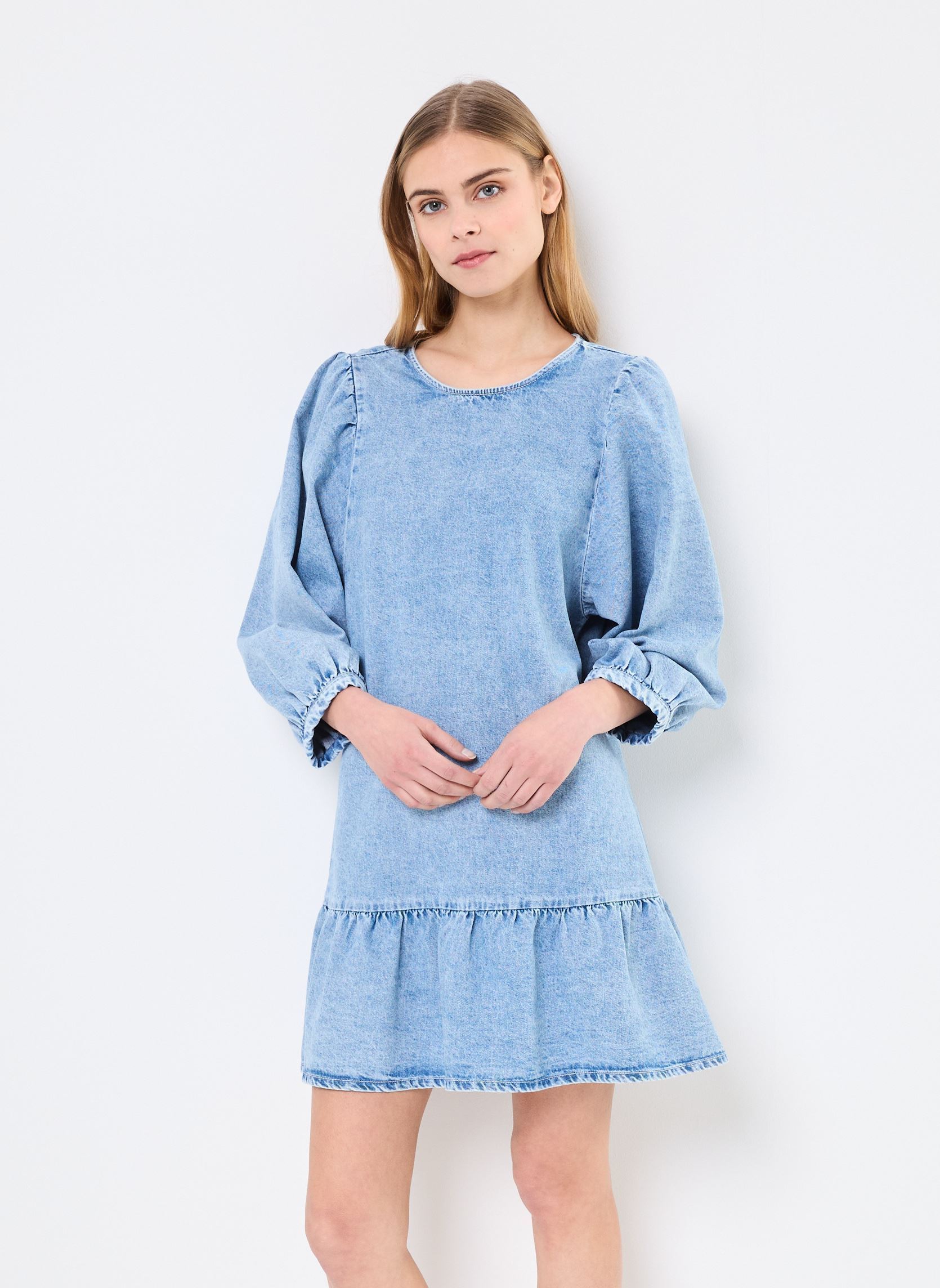 Jurken LAZY dames blauw Des Petits Hauts Jurken LAZY dames blauw Bleach