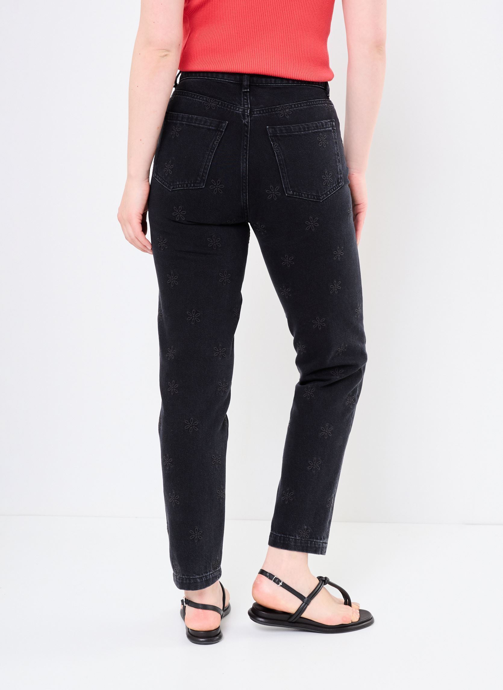 Rechte broeken LOUISETTEB dames zwart Des Petits Hauts Rechte broeken LOUISETTEB dames zwart Dark
