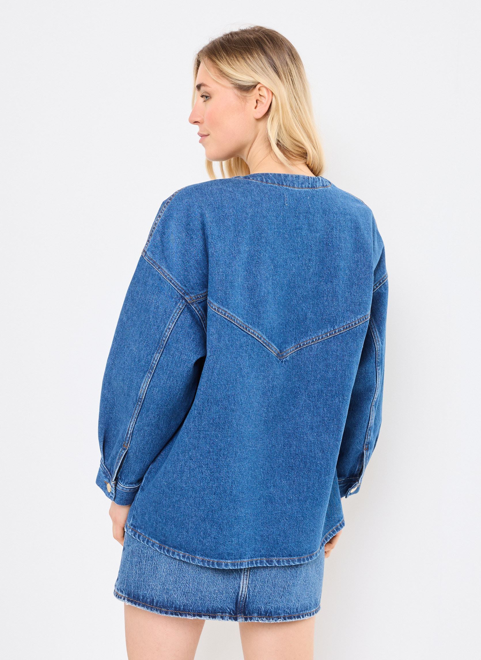 Jacken LOUSSE damen blau Des Petits Hauts Jacken LOUSSE damen blau Middle Blue