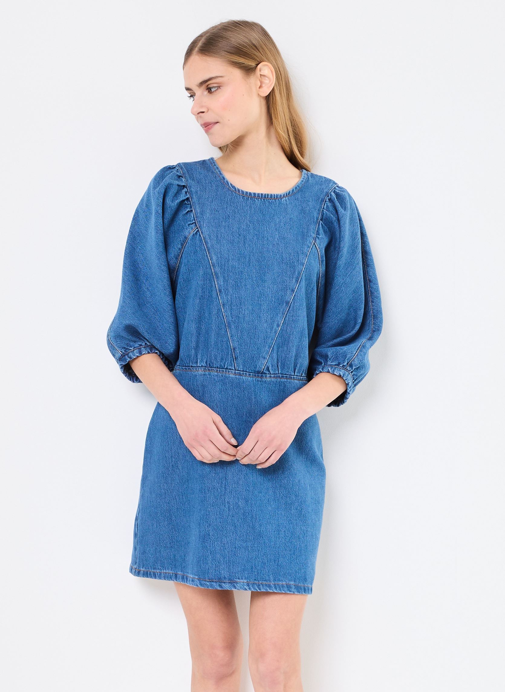 Robes LANDRY femme bleu Des Petits Hauts Robes LANDRY femme bleu MIDDLE BLUE