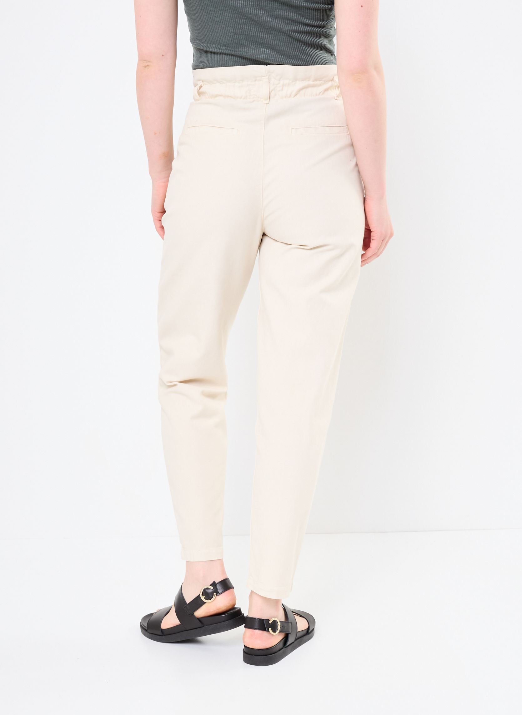Chino broeken SANTINO dames beige Des Petits Hauts Chino broeken SANTINO dames beige CREME